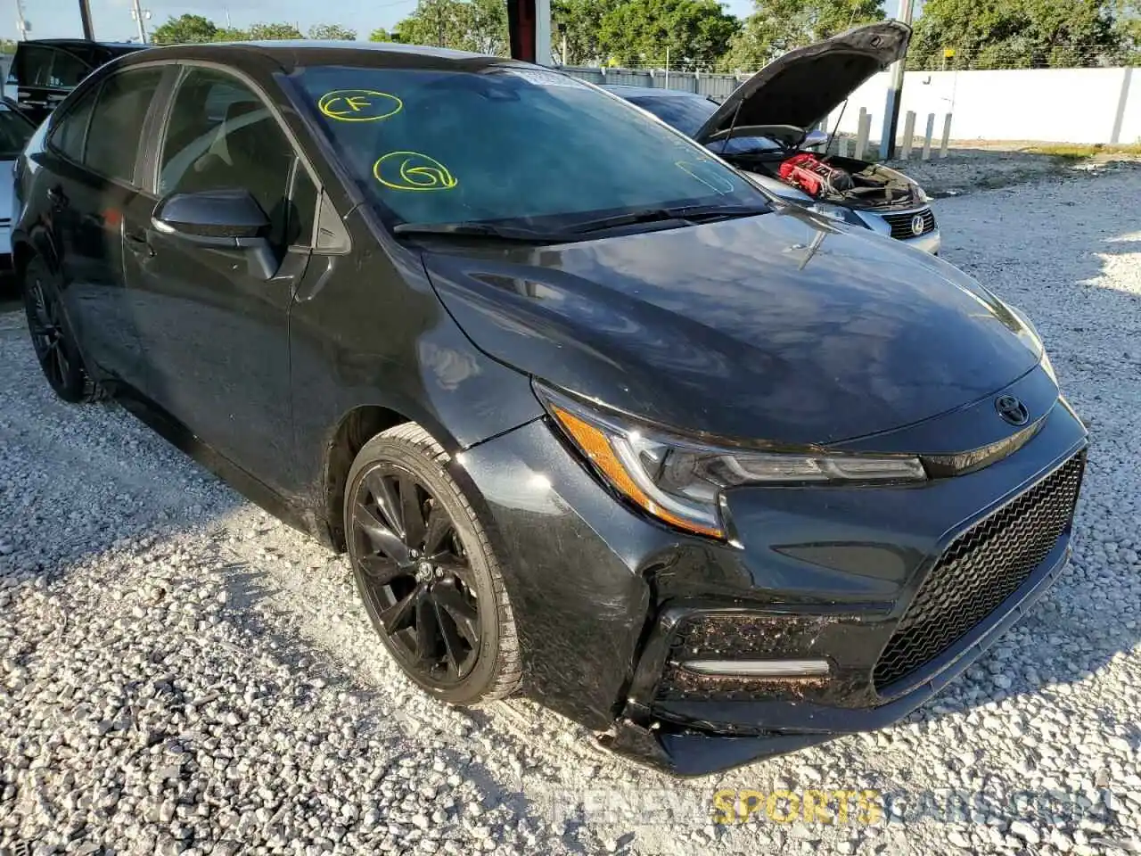 1 Photograph of a damaged car 5YFS4MCE0NP129428 TOYOTA COROLLA 2022