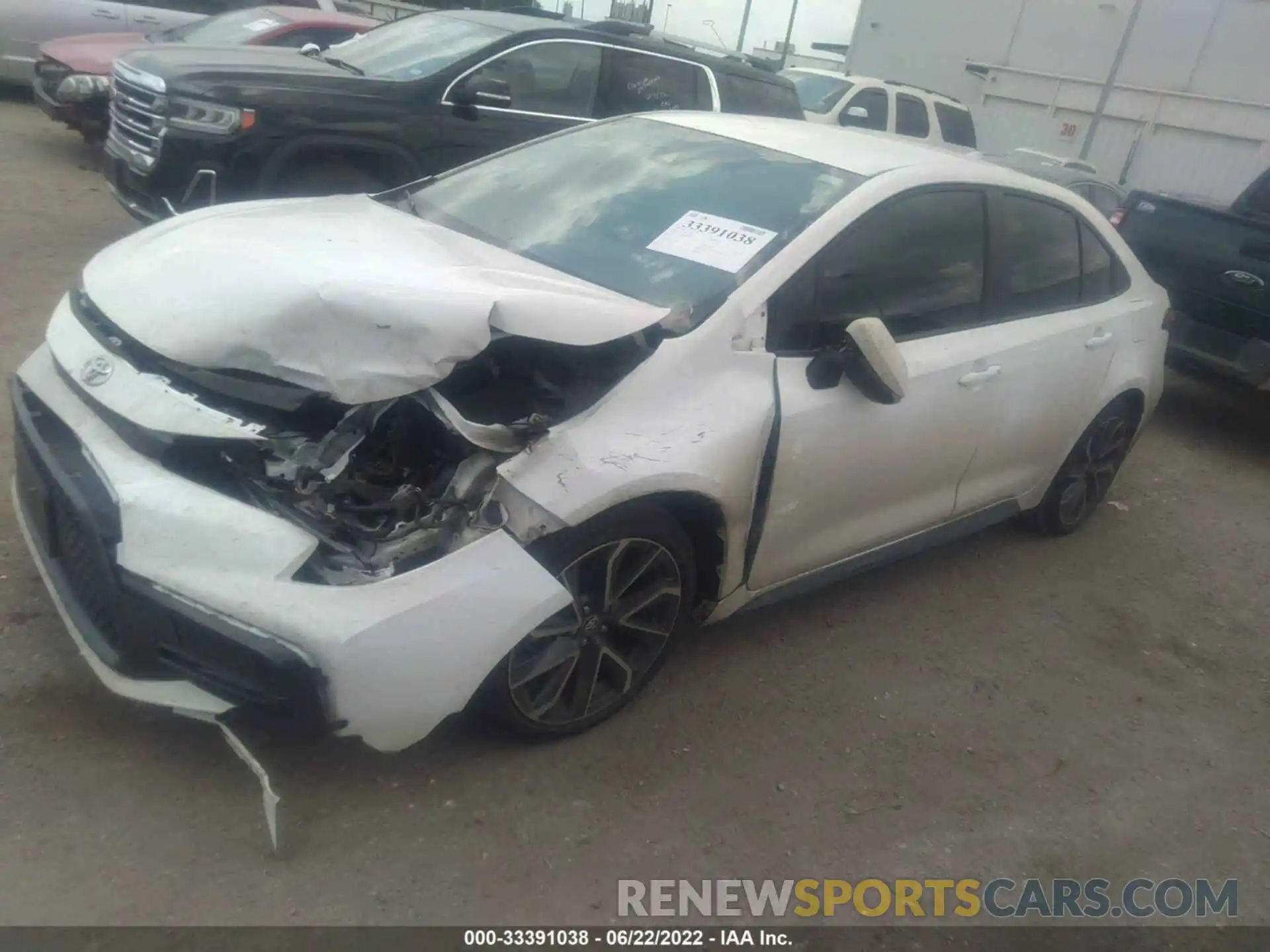 2 Photograph of a damaged car 5YFS4MCE1NP103579 TOYOTA COROLLA 2022