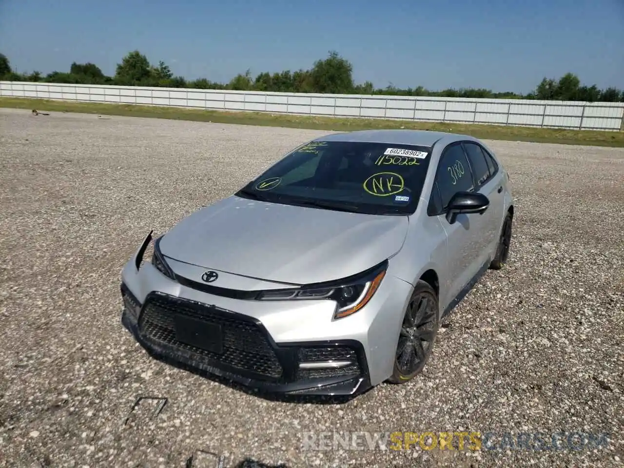 2 Photograph of a damaged car 5YFS4MCE1NP115022 TOYOTA COROLLA 2022