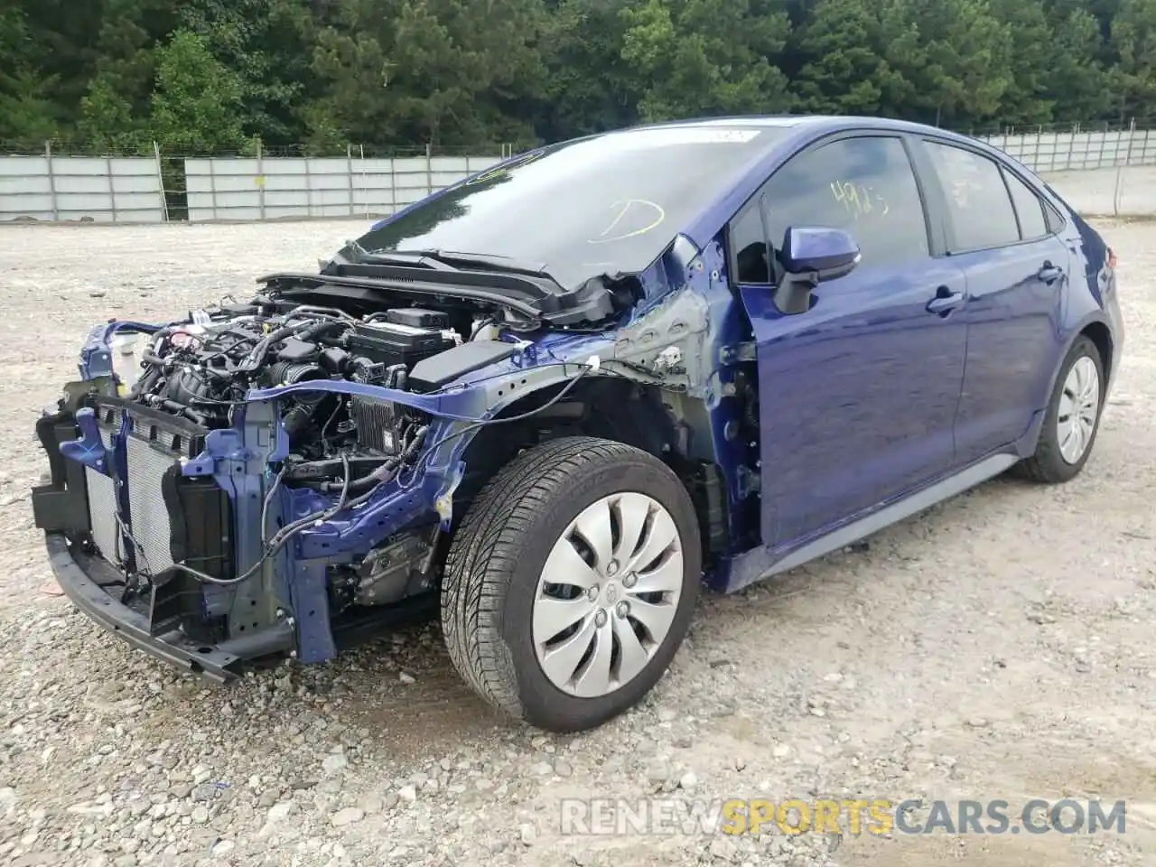 2 Photograph of a damaged car 5YFS4MCE1NP115246 TOYOTA COROLLA 2022