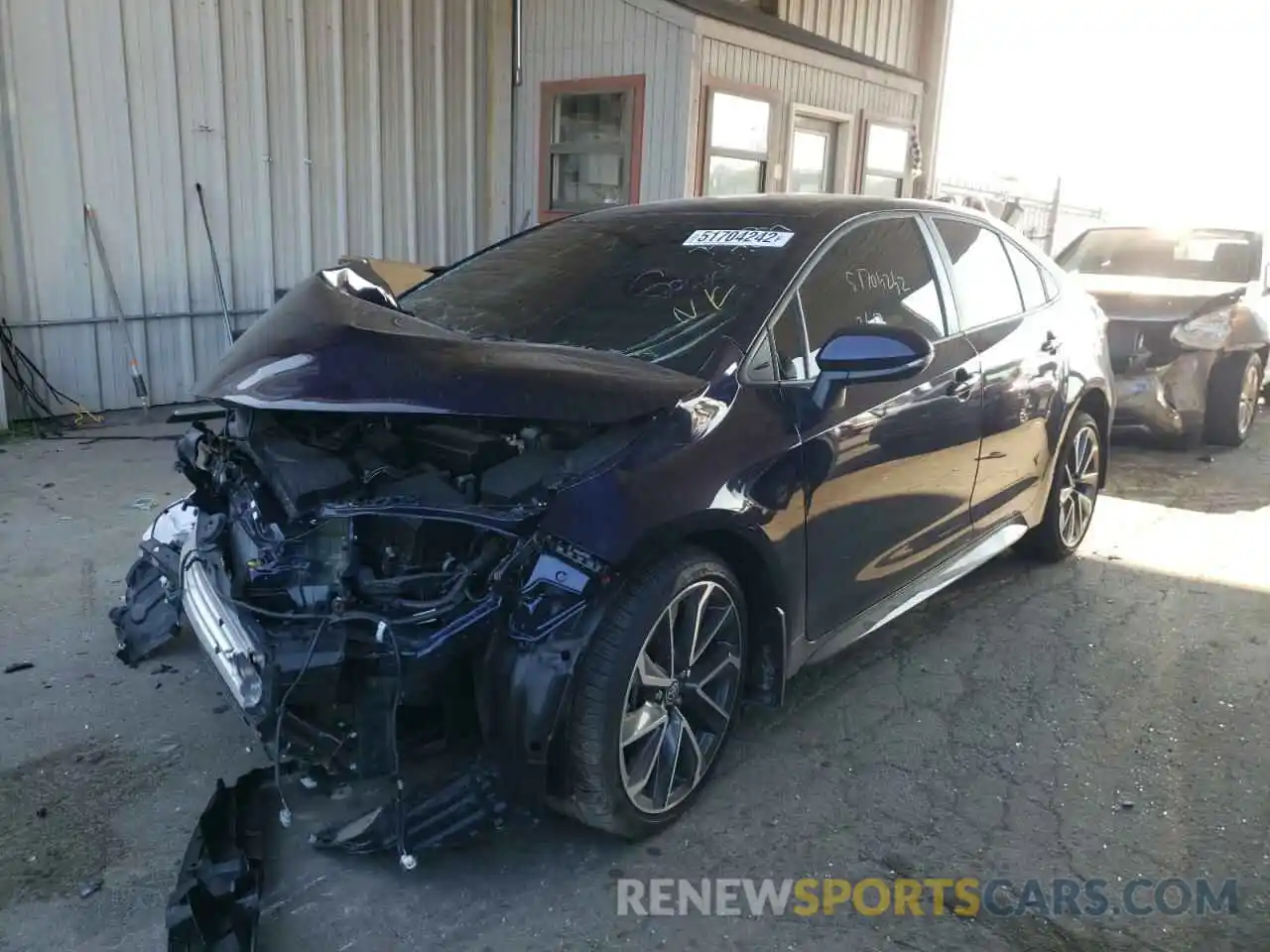 2 Photograph of a damaged car 5YFS4MCE1NP116980 TOYOTA COROLLA 2022