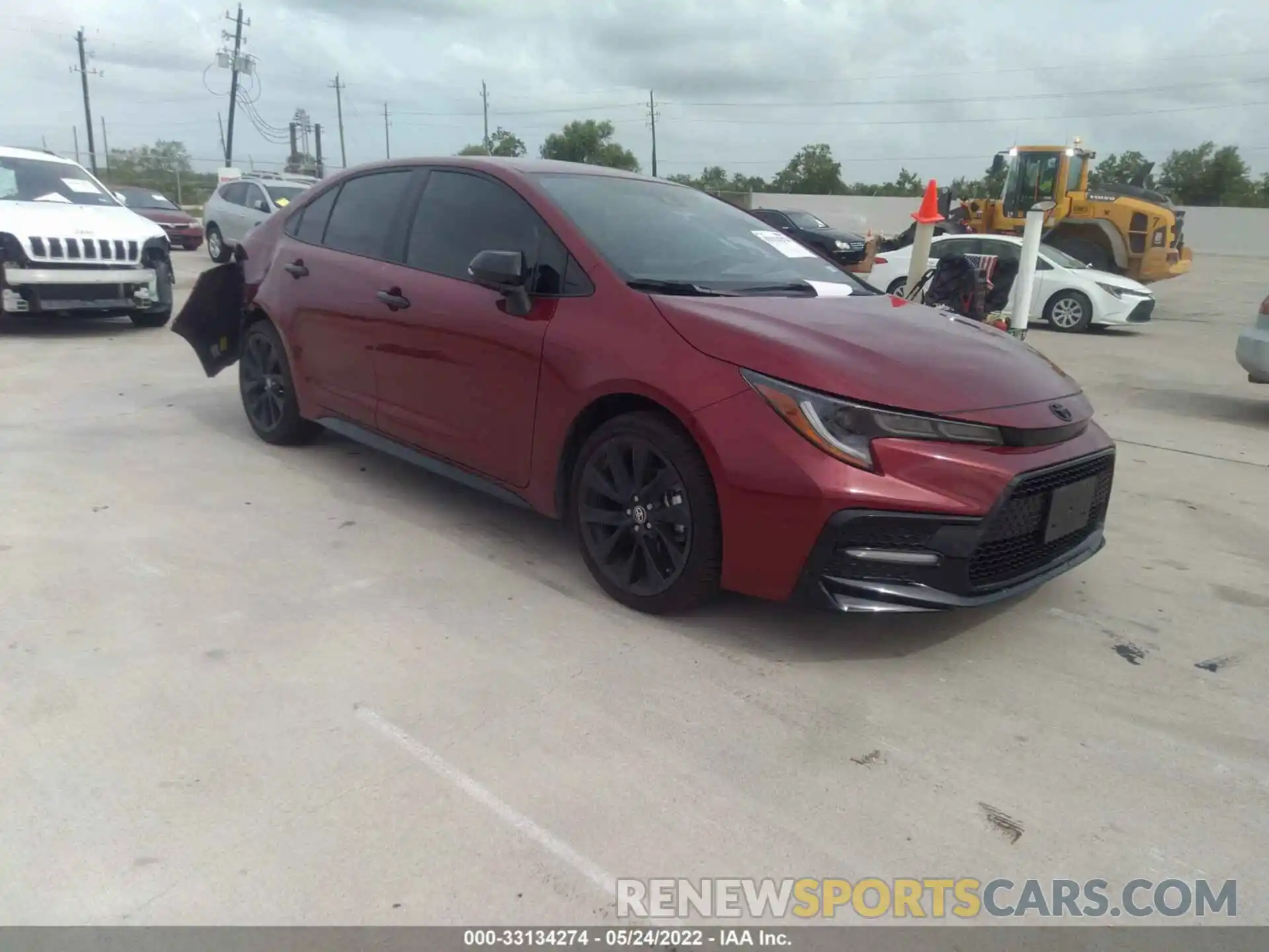 1 Photograph of a damaged car 5YFS4MCE2NP107642 TOYOTA COROLLA 2022