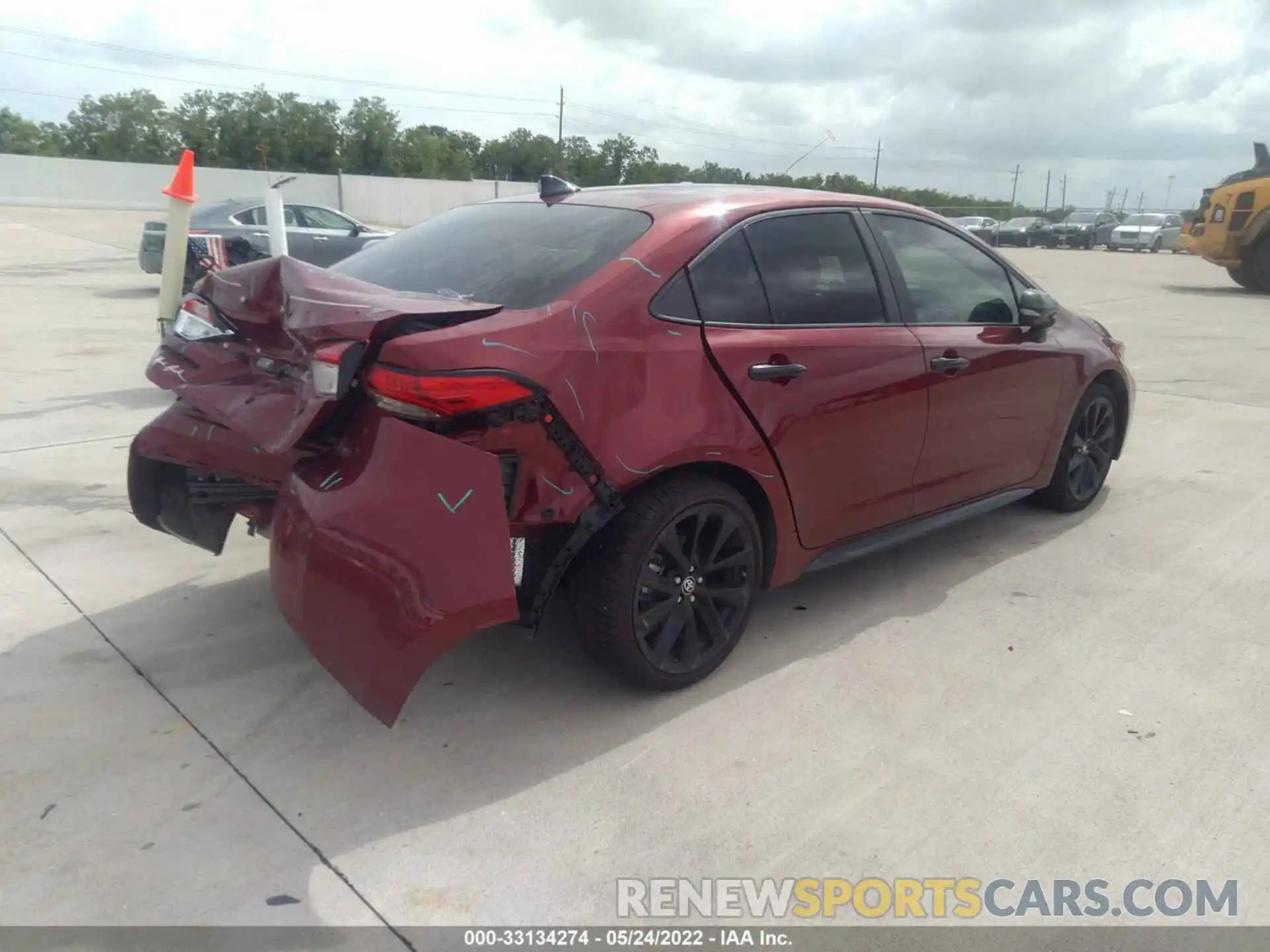 4 Photograph of a damaged car 5YFS4MCE2NP107642 TOYOTA COROLLA 2022