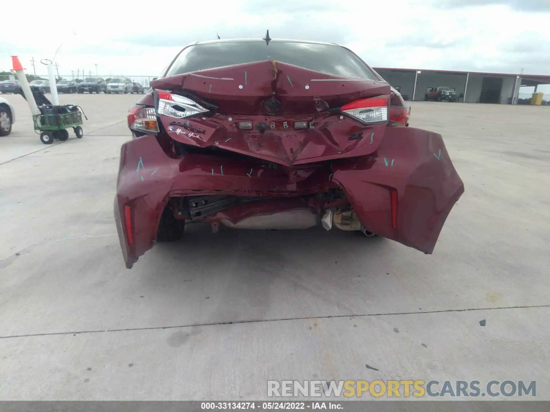 6 Photograph of a damaged car 5YFS4MCE2NP107642 TOYOTA COROLLA 2022