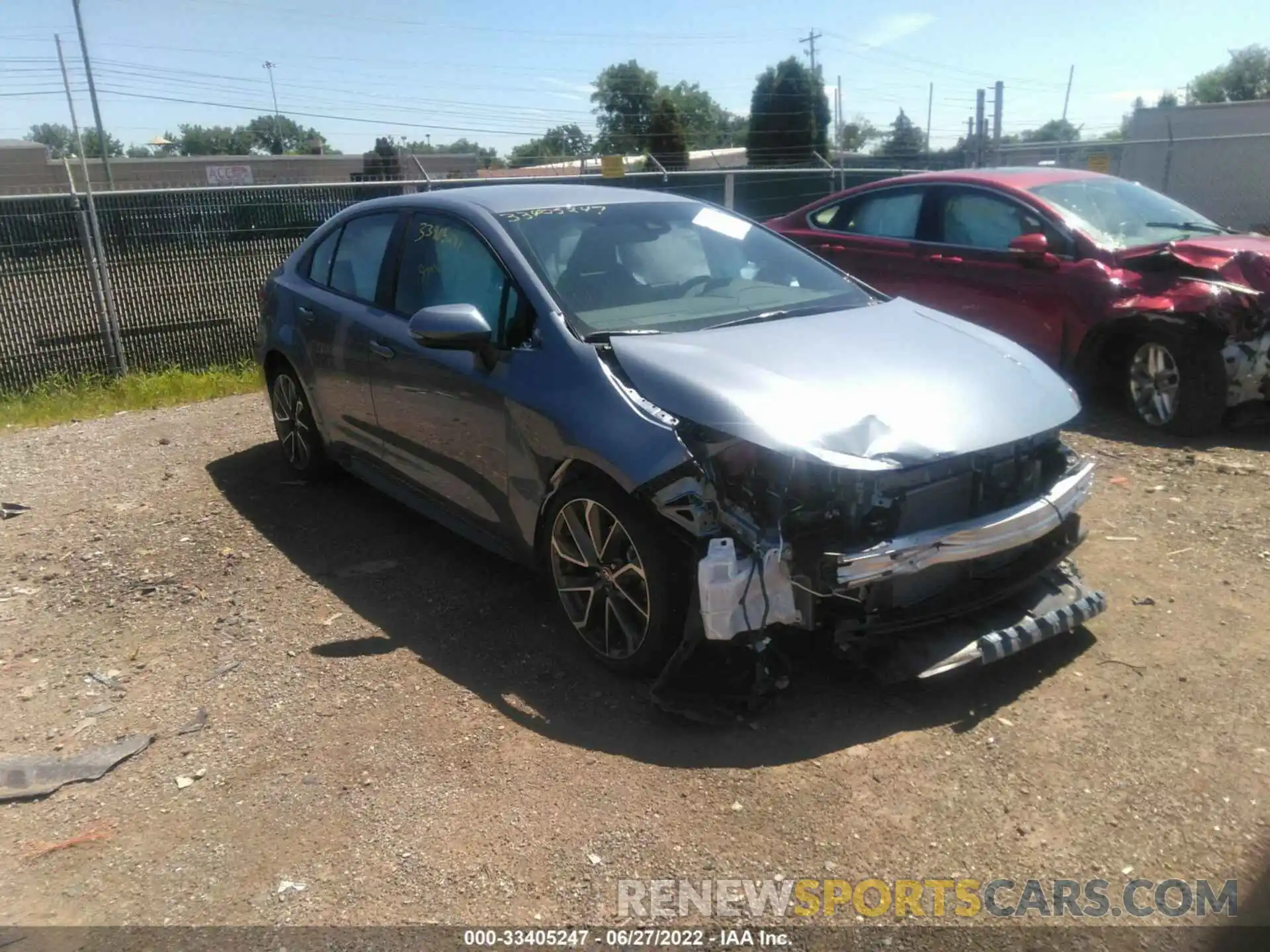 1 Photograph of a damaged car 5YFS4MCE2NP108452 TOYOTA COROLLA 2022