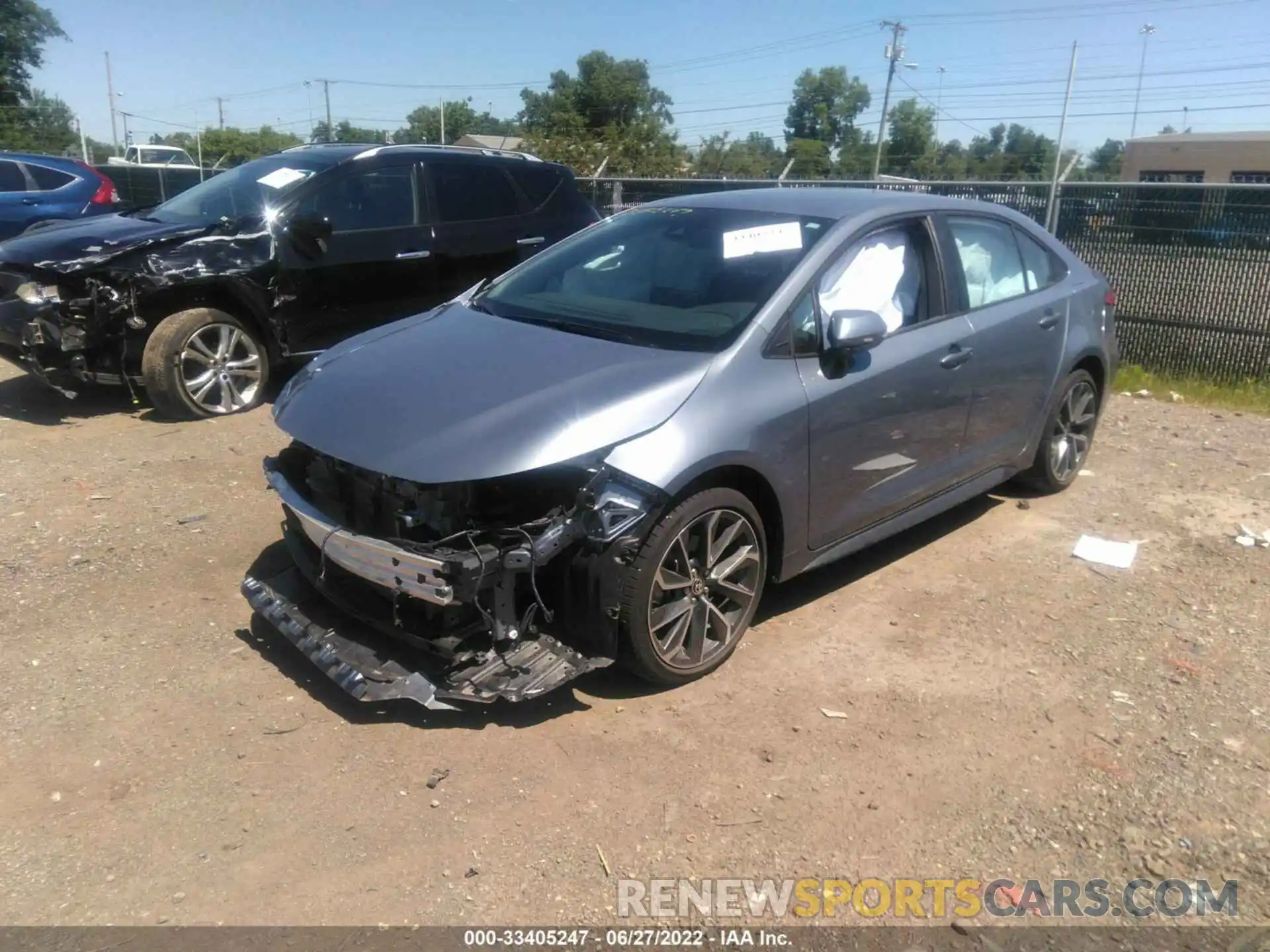 2 Photograph of a damaged car 5YFS4MCE2NP108452 TOYOTA COROLLA 2022