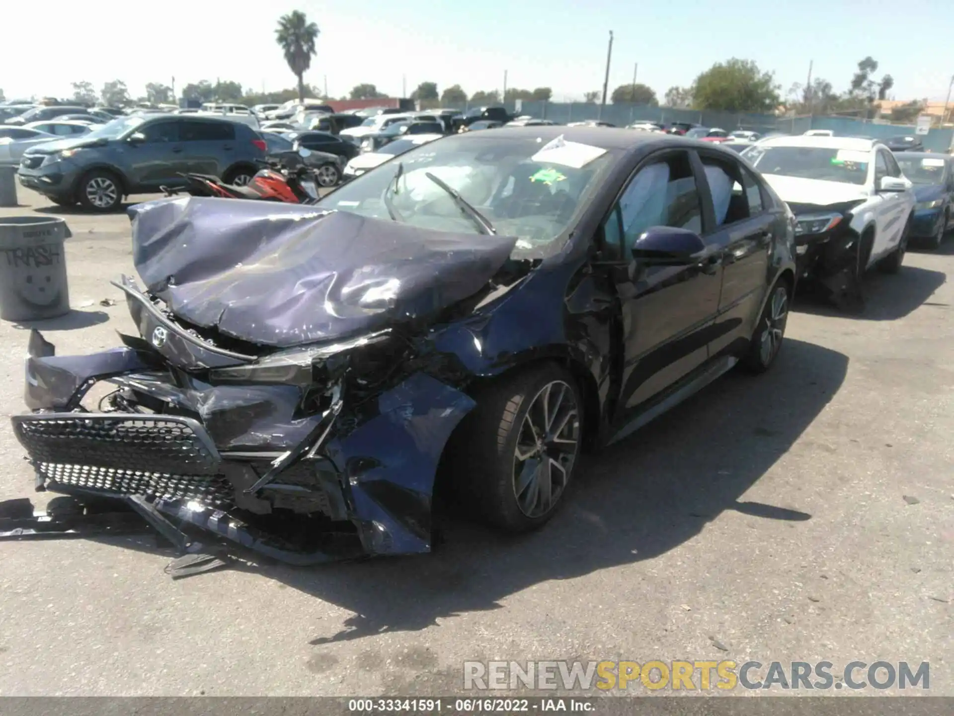 2 Photograph of a damaged car 5YFS4MCE2NP113988 TOYOTA COROLLA 2022