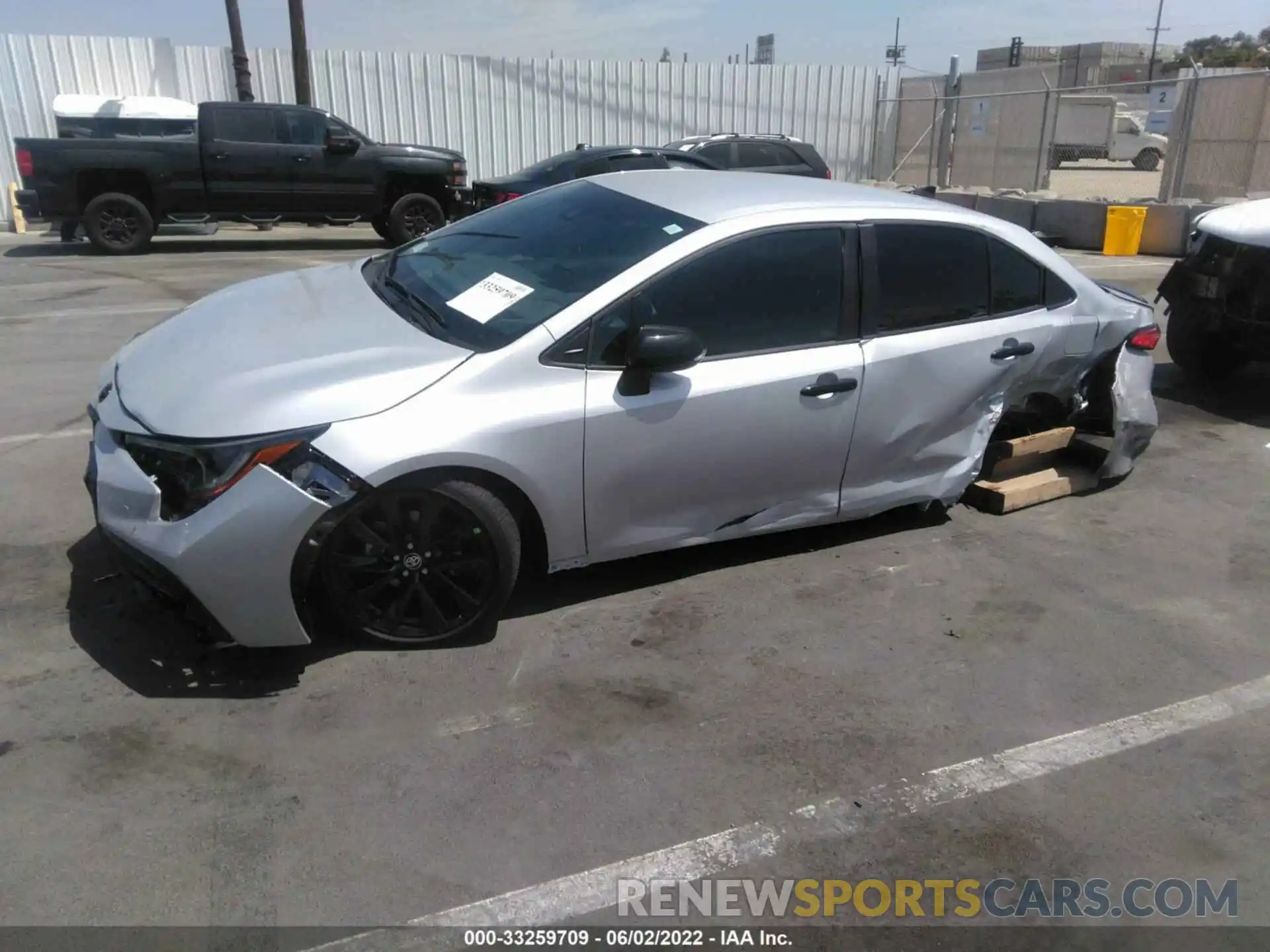 2 Photograph of a damaged car 5YFS4MCE2NP116423 TOYOTA COROLLA 2022