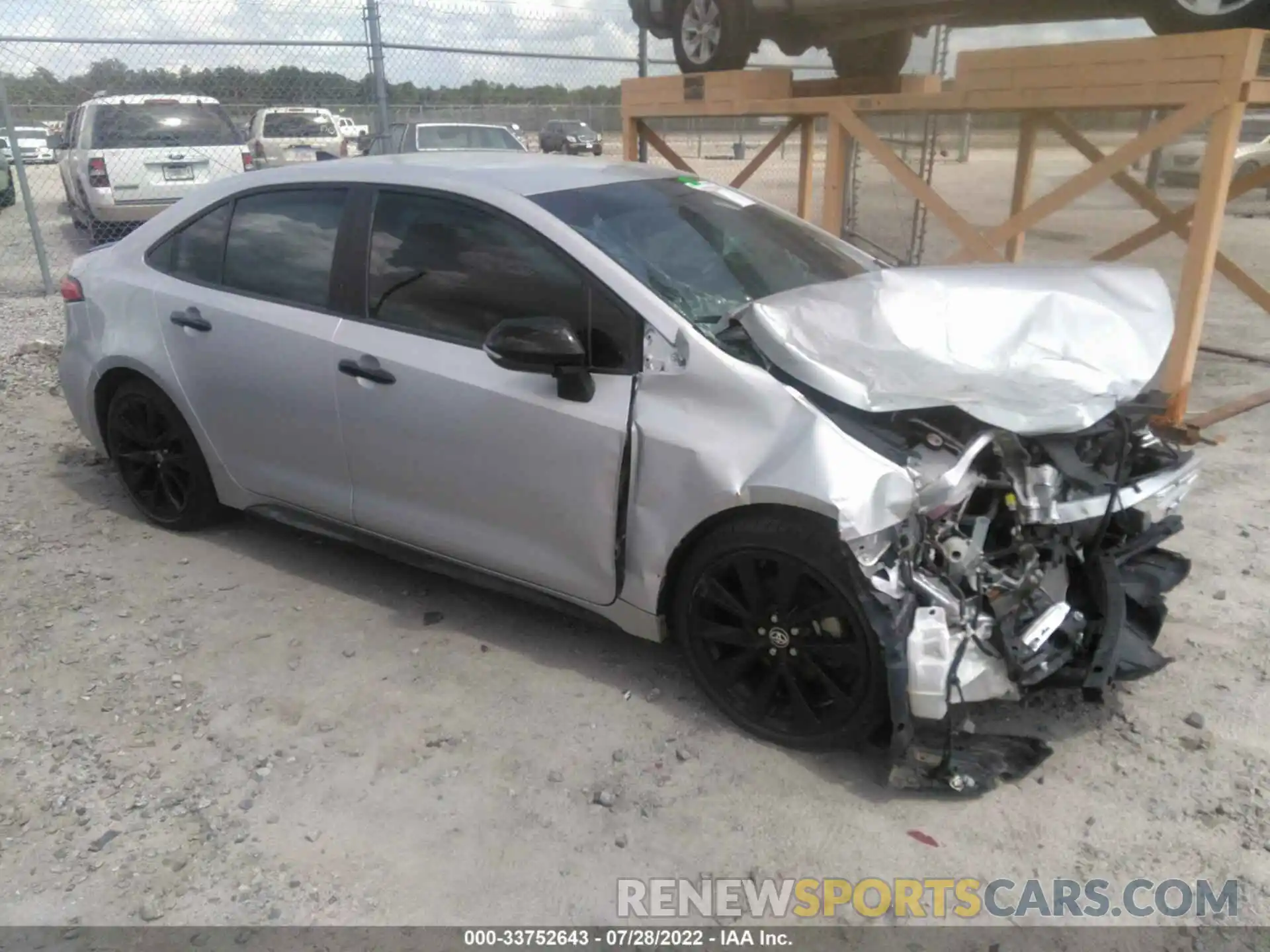 1 Photograph of a damaged car 5YFS4MCE3NP099342 TOYOTA COROLLA 2022