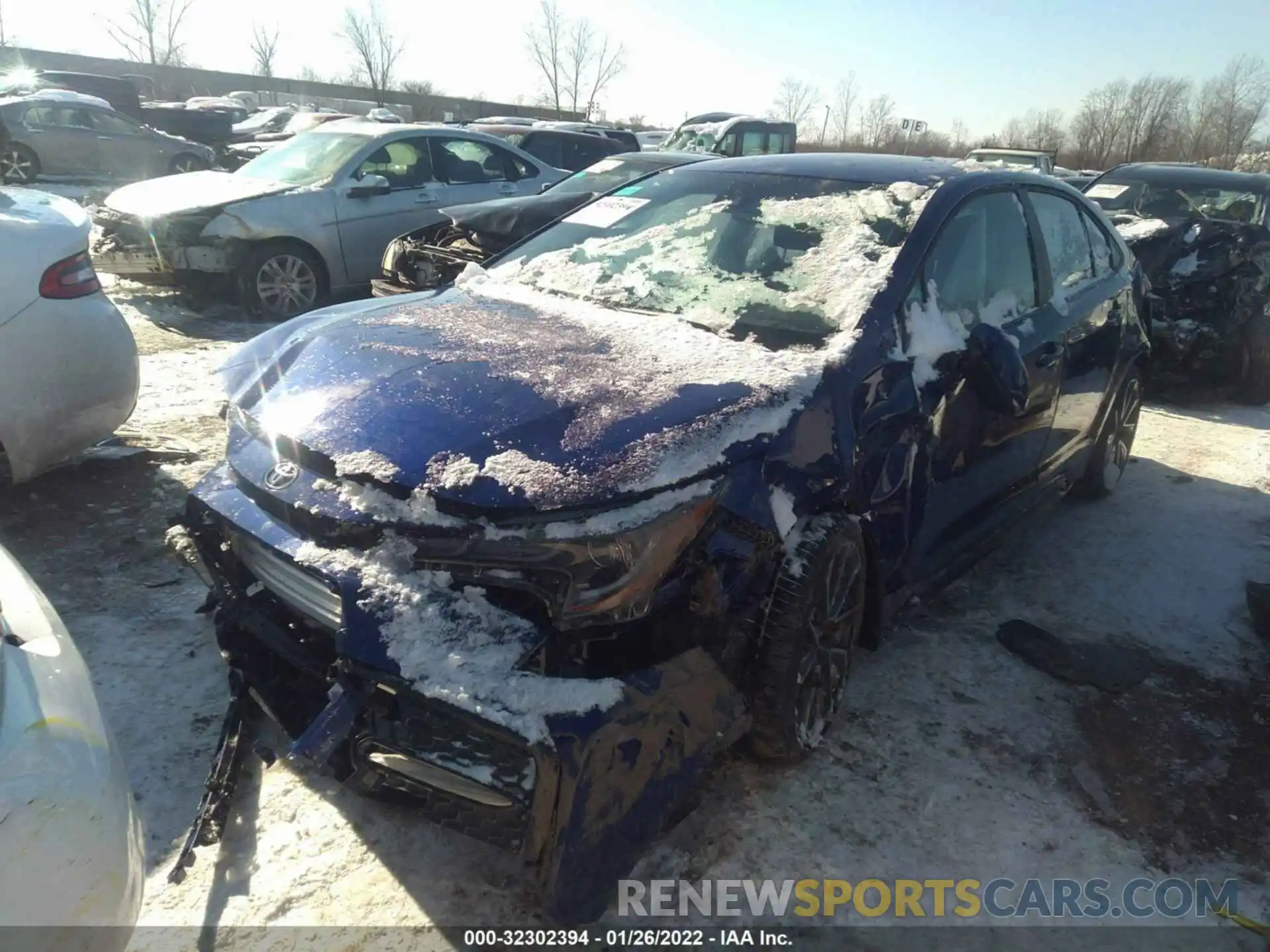 2 Photograph of a damaged car 5YFS4MCE3NP102580 TOYOTA COROLLA 2022