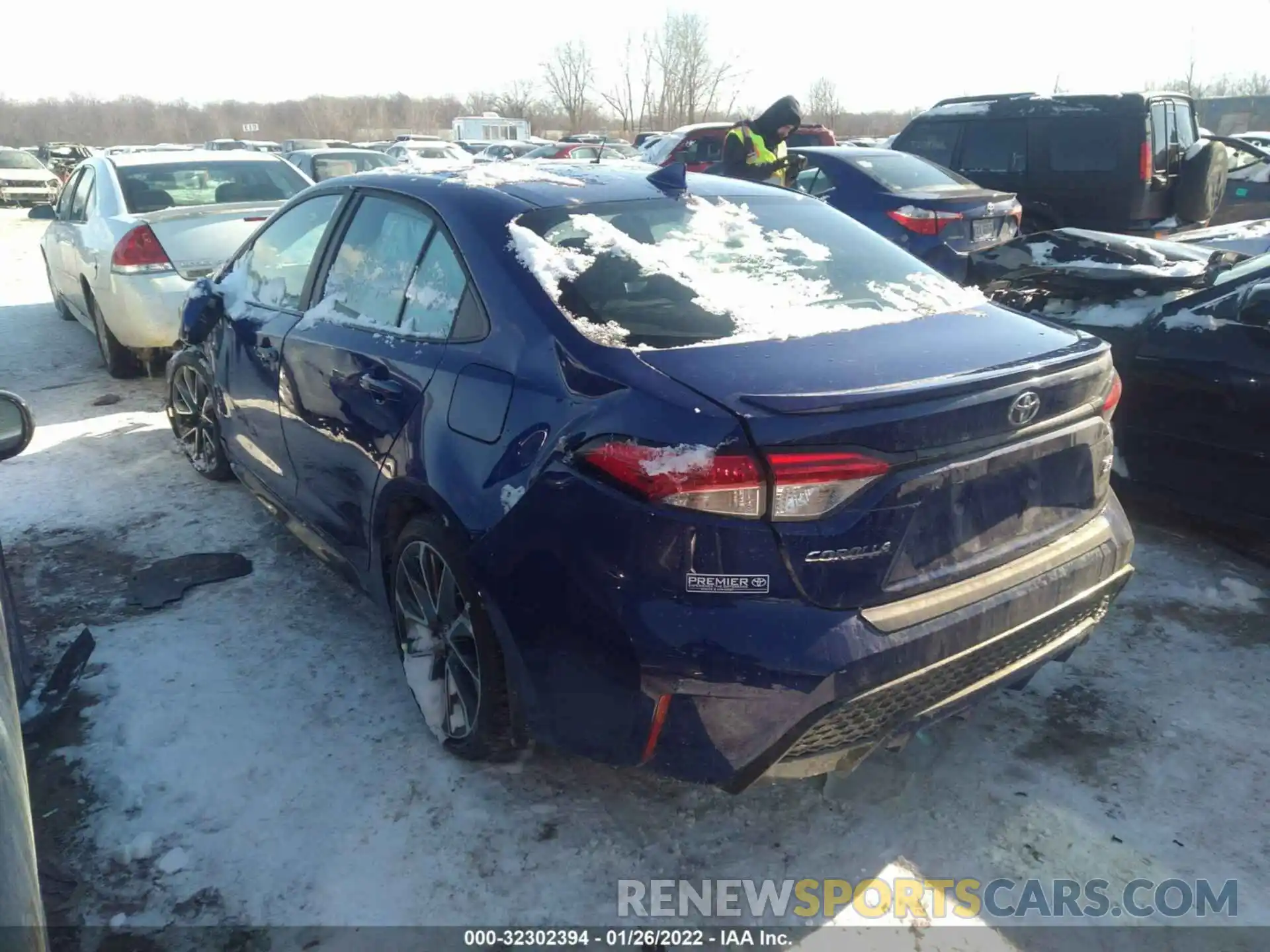 3 Photograph of a damaged car 5YFS4MCE3NP102580 TOYOTA COROLLA 2022