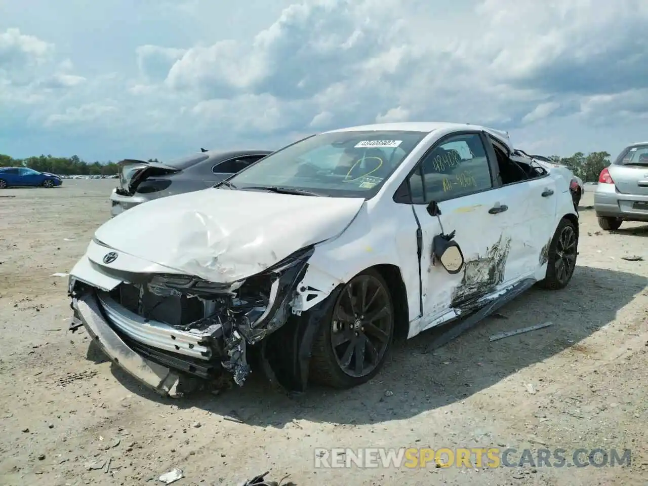 2 Photograph of a damaged car 5YFS4MCE3NP105480 TOYOTA COROLLA 2022