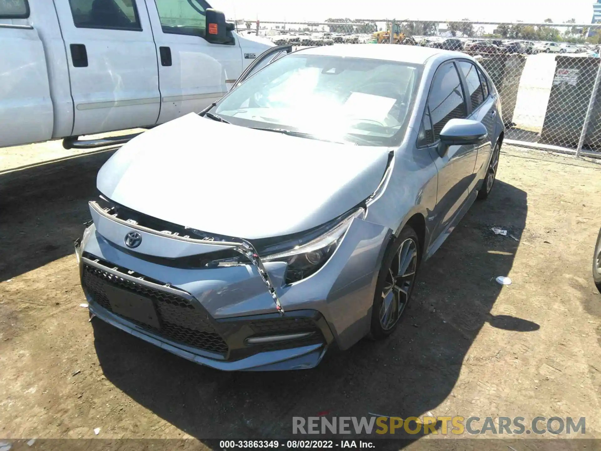 2 Photograph of a damaged car 5YFS4MCE3NP107147 TOYOTA COROLLA 2022