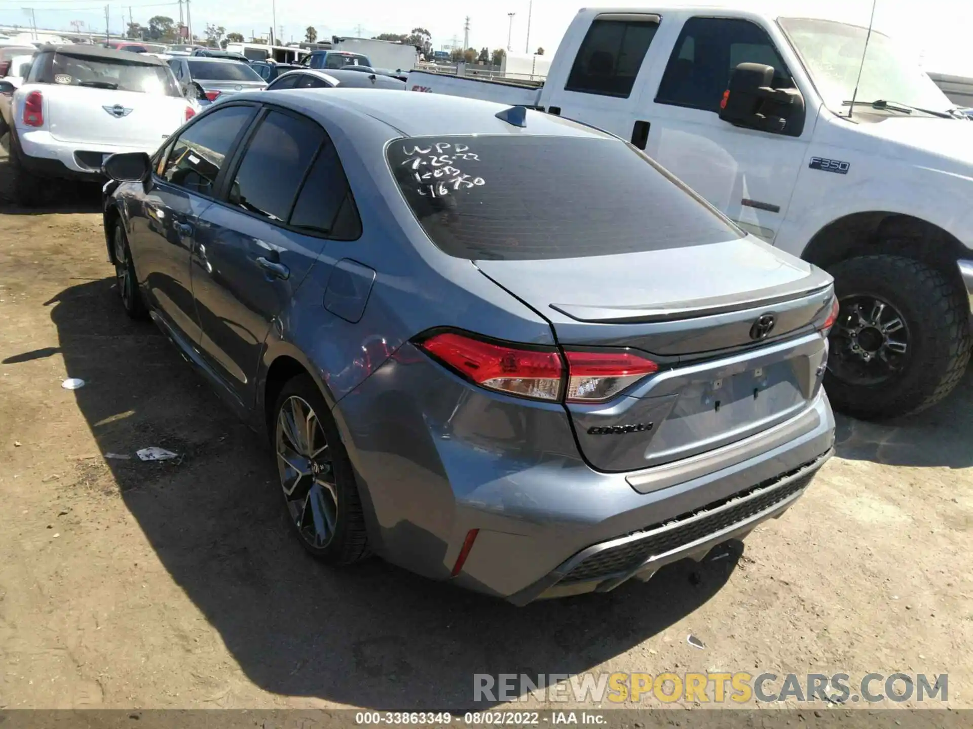 3 Photograph of a damaged car 5YFS4MCE3NP107147 TOYOTA COROLLA 2022