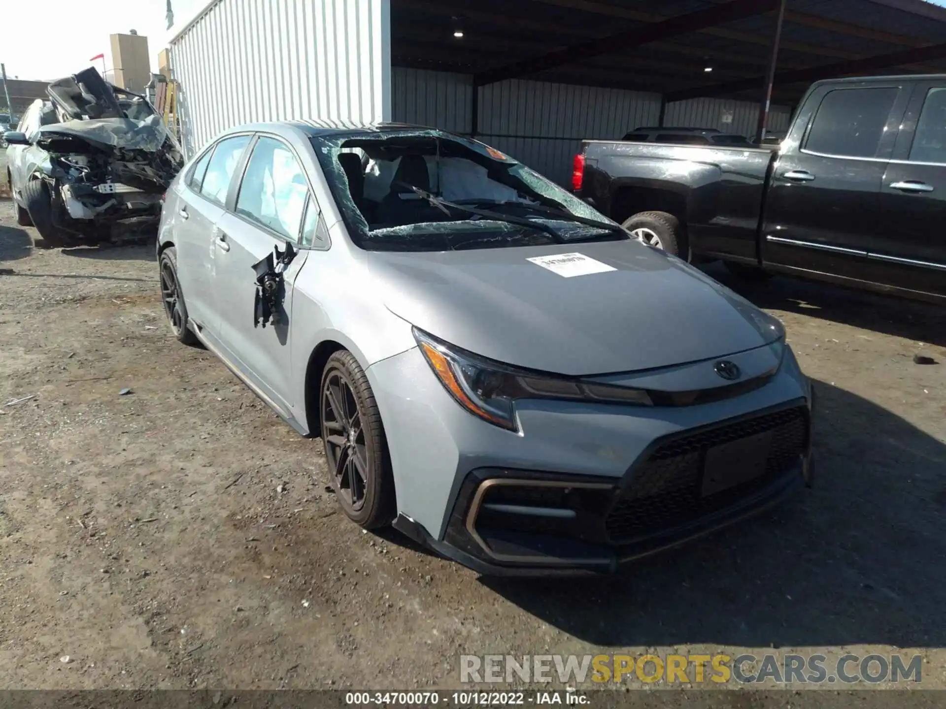 1 Photograph of a damaged car 5YFS4MCE3NP109884 TOYOTA COROLLA 2022