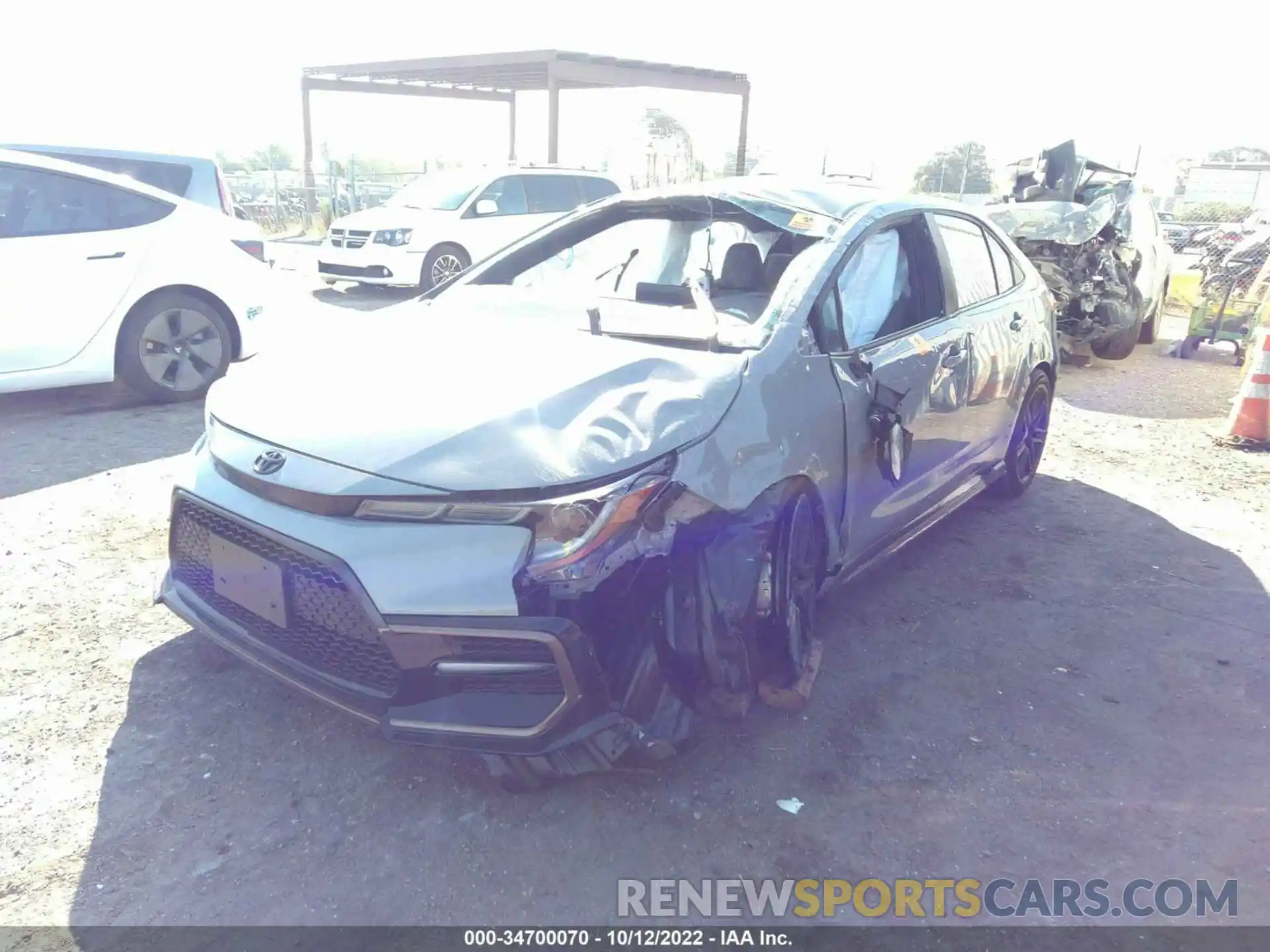 2 Photograph of a damaged car 5YFS4MCE3NP109884 TOYOTA COROLLA 2022