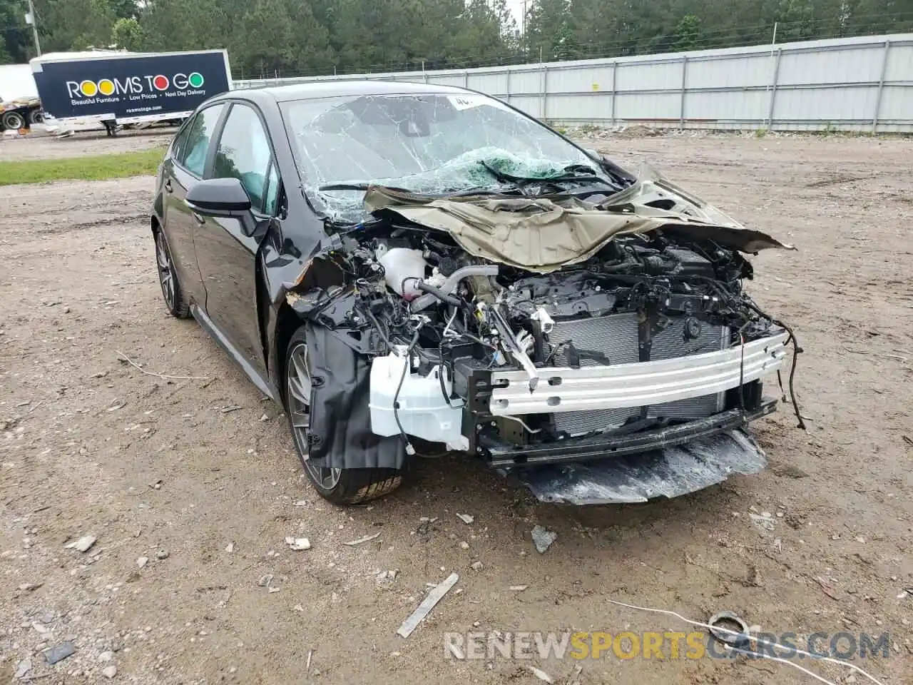 1 Photograph of a damaged car 5YFS4MCE3NP117242 TOYOTA COROLLA 2022