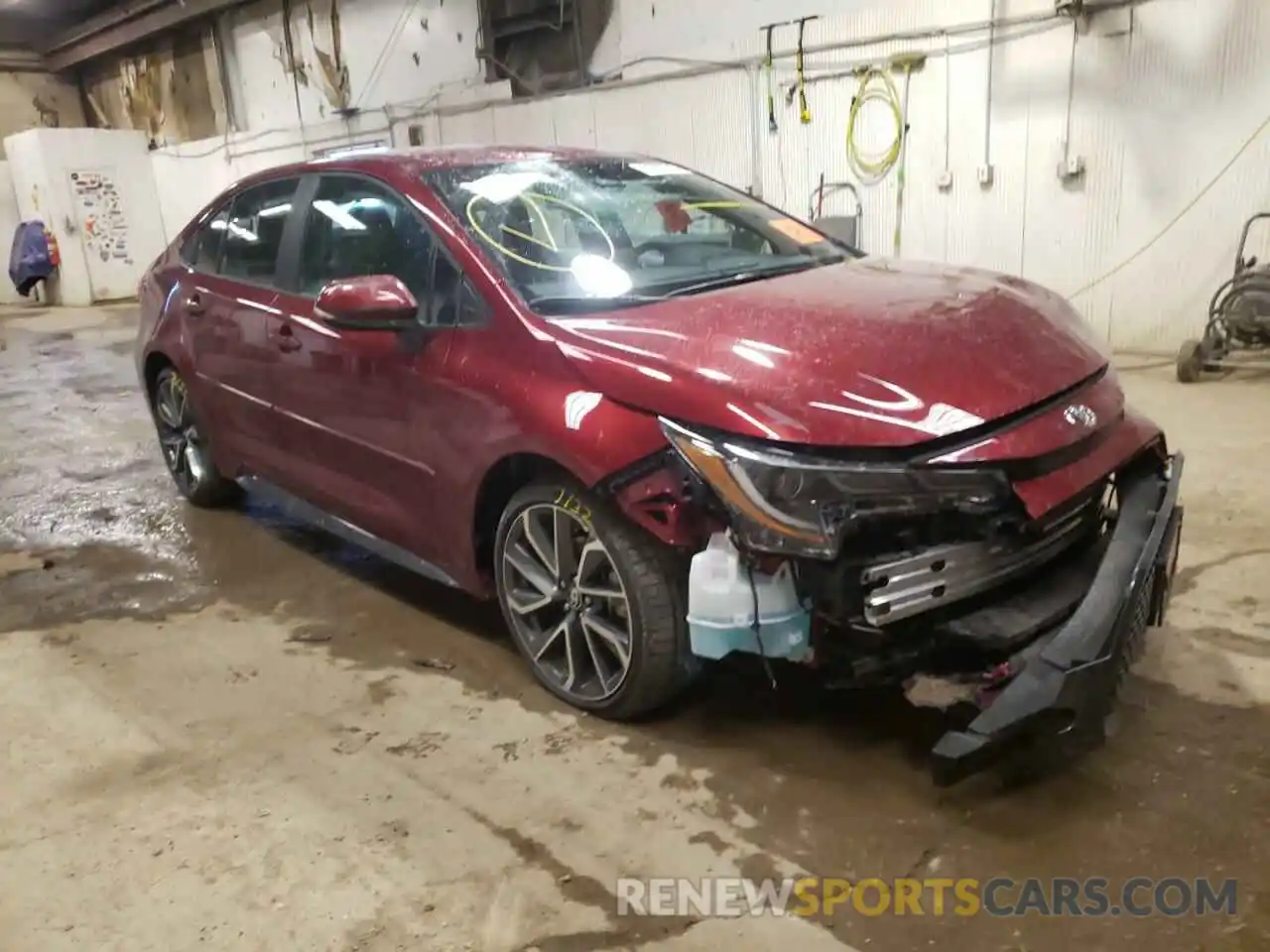 1 Photograph of a damaged car 5YFS4MCE4NP102183 TOYOTA COROLLA 2022