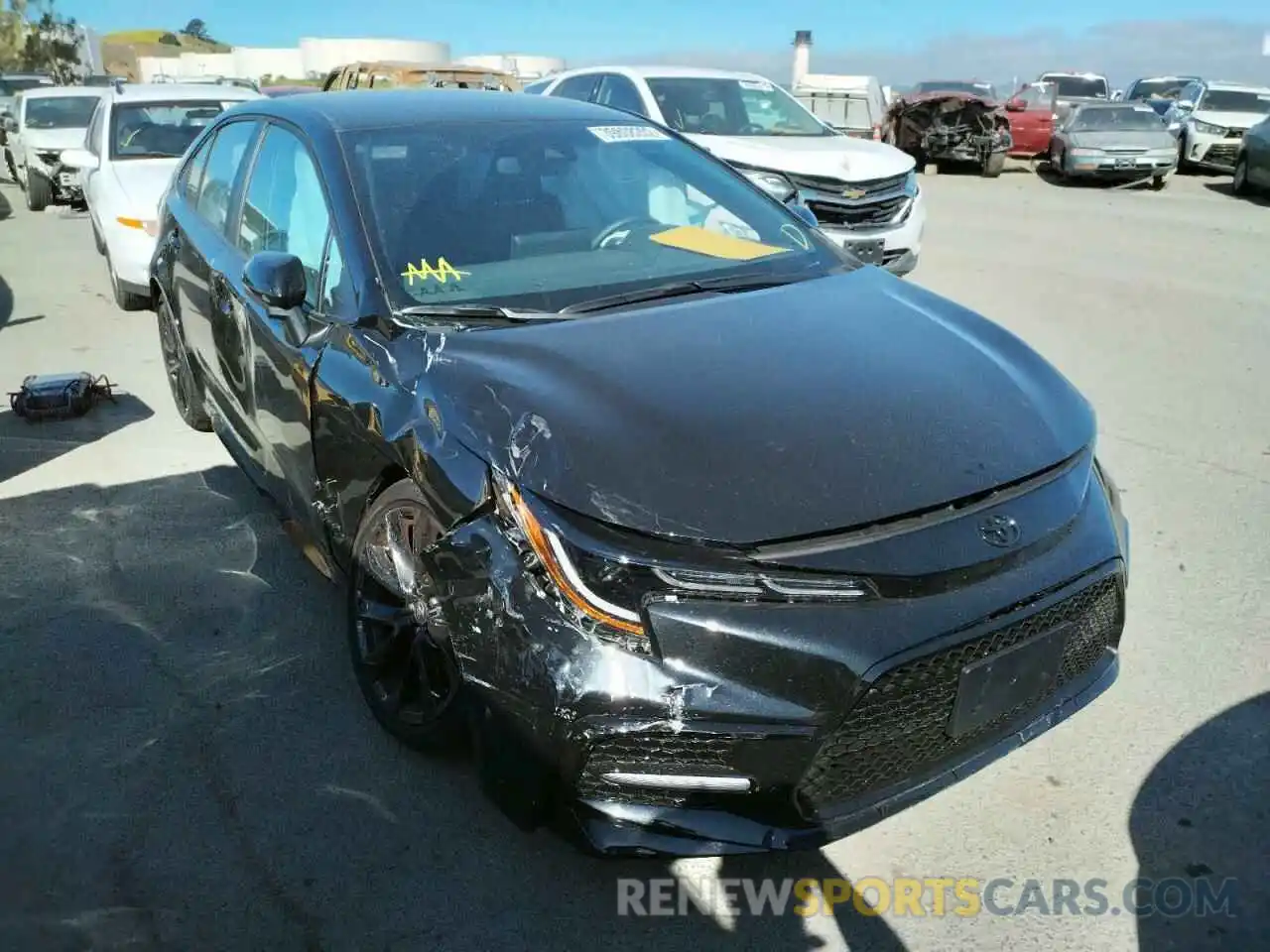 1 Photograph of a damaged car 5YFS4MCE4NP107450 TOYOTA COROLLA 2022