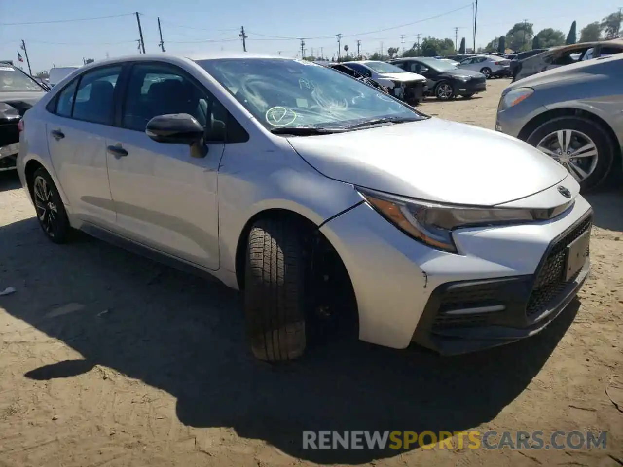 1 Photograph of a damaged car 5YFS4MCE4NP114527 TOYOTA COROLLA 2022