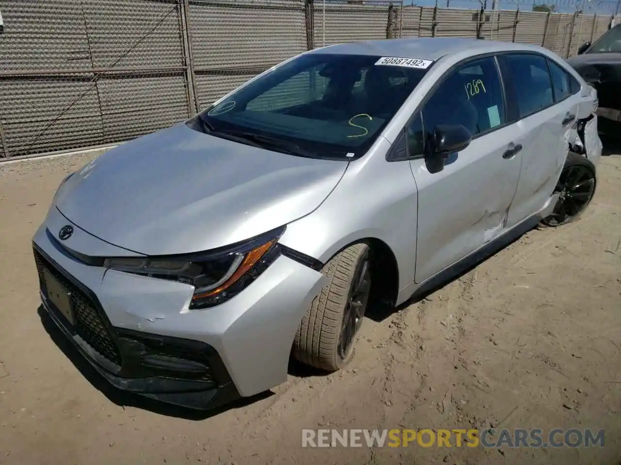 2 Photograph of a damaged car 5YFS4MCE4NP114527 TOYOTA COROLLA 2022