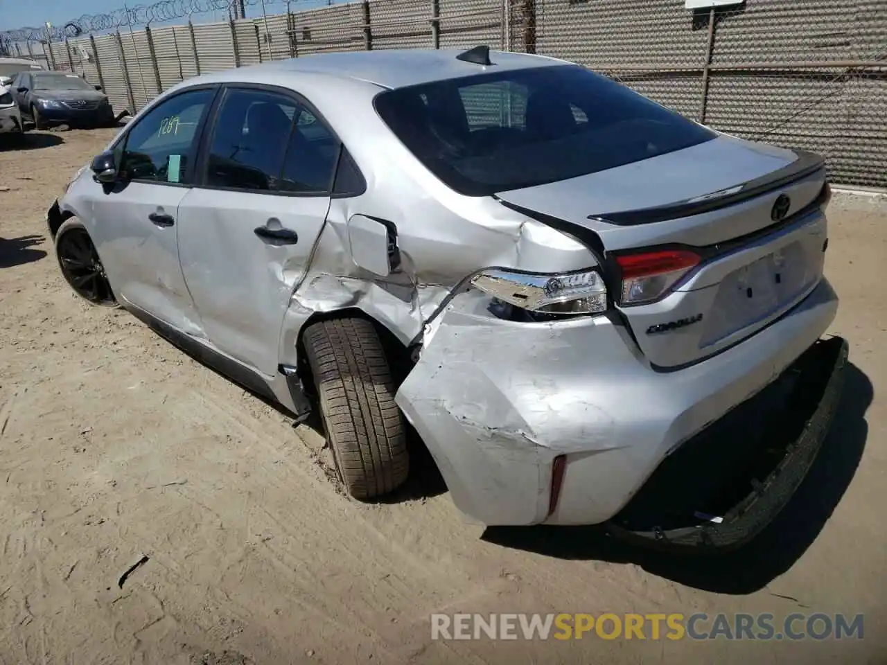 3 Photograph of a damaged car 5YFS4MCE4NP114527 TOYOTA COROLLA 2022