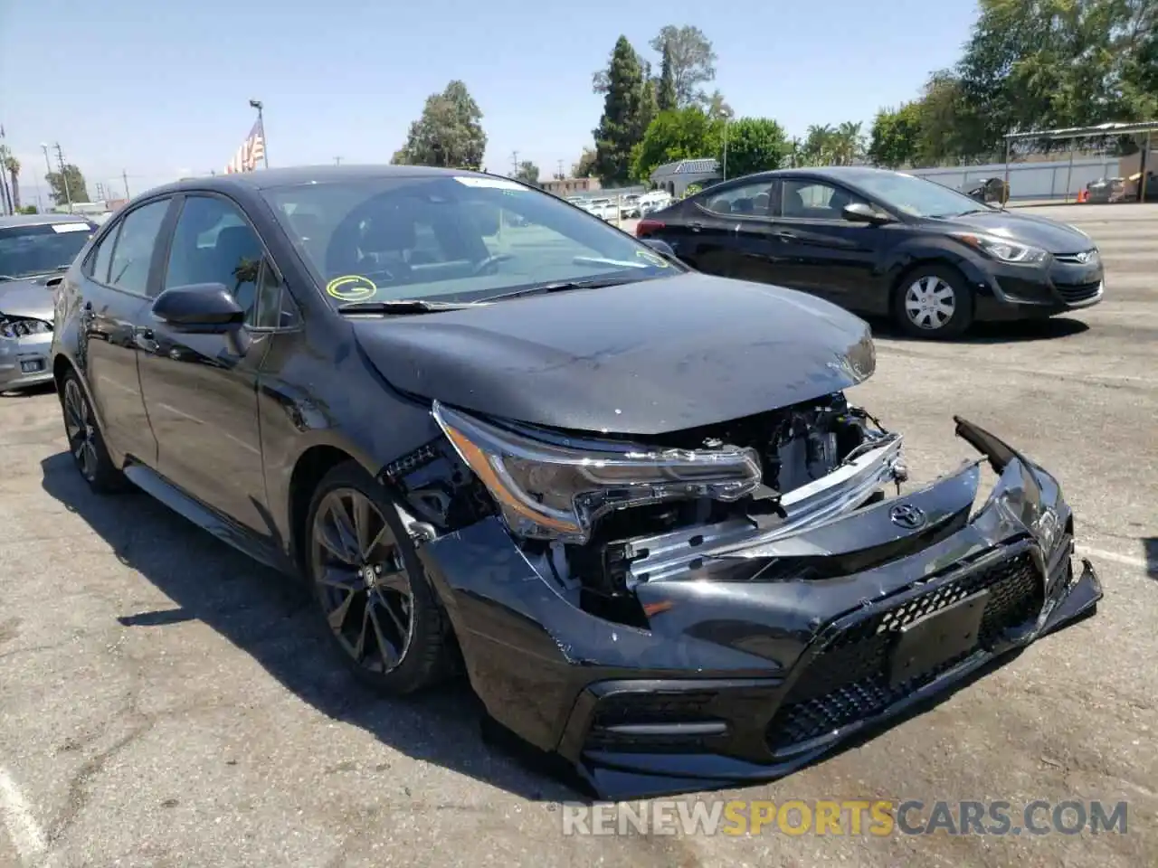 1 Photograph of a damaged car 5YFS4MCE4NP117928 TOYOTA COROLLA 2022