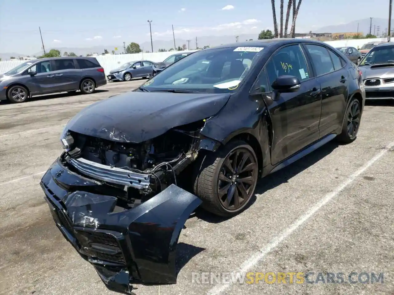 2 Photograph of a damaged car 5YFS4MCE4NP117928 TOYOTA COROLLA 2022