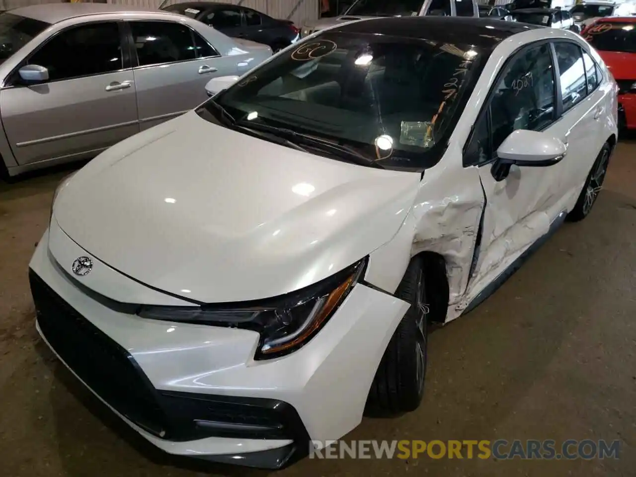 2 Photograph of a damaged car 5YFS4MCE5NP100829 TOYOTA COROLLA 2022