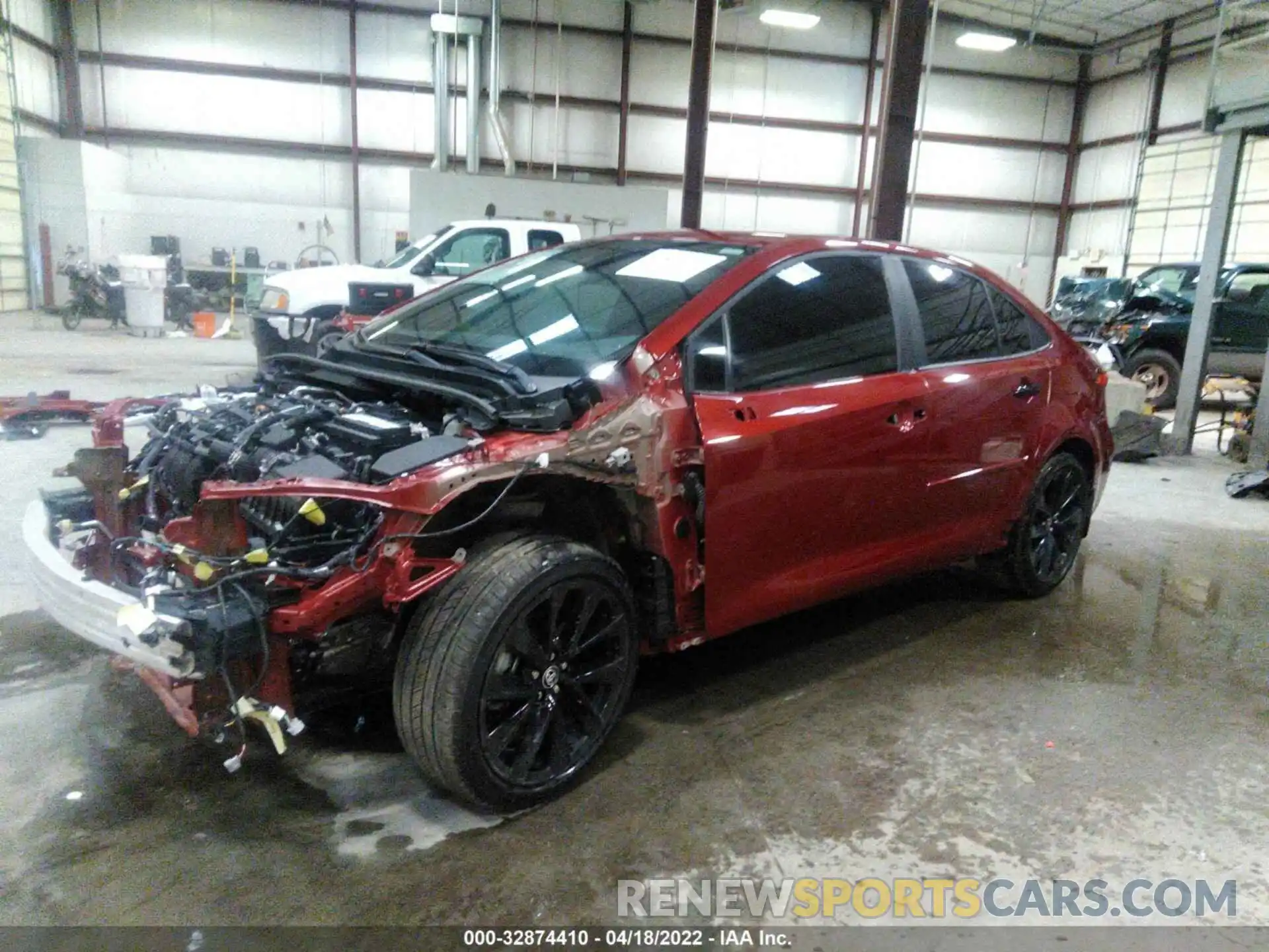 2 Photograph of a damaged car 5YFS4MCE5NP103682 TOYOTA COROLLA 2022