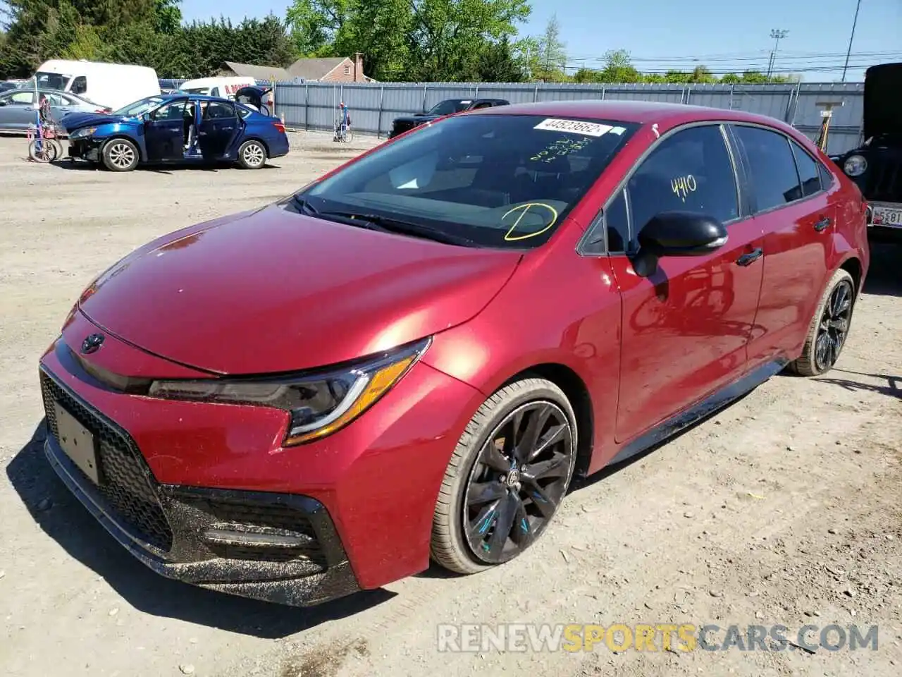 2 Photograph of a damaged car 5YFS4MCE5NP104394 TOYOTA COROLLA 2022