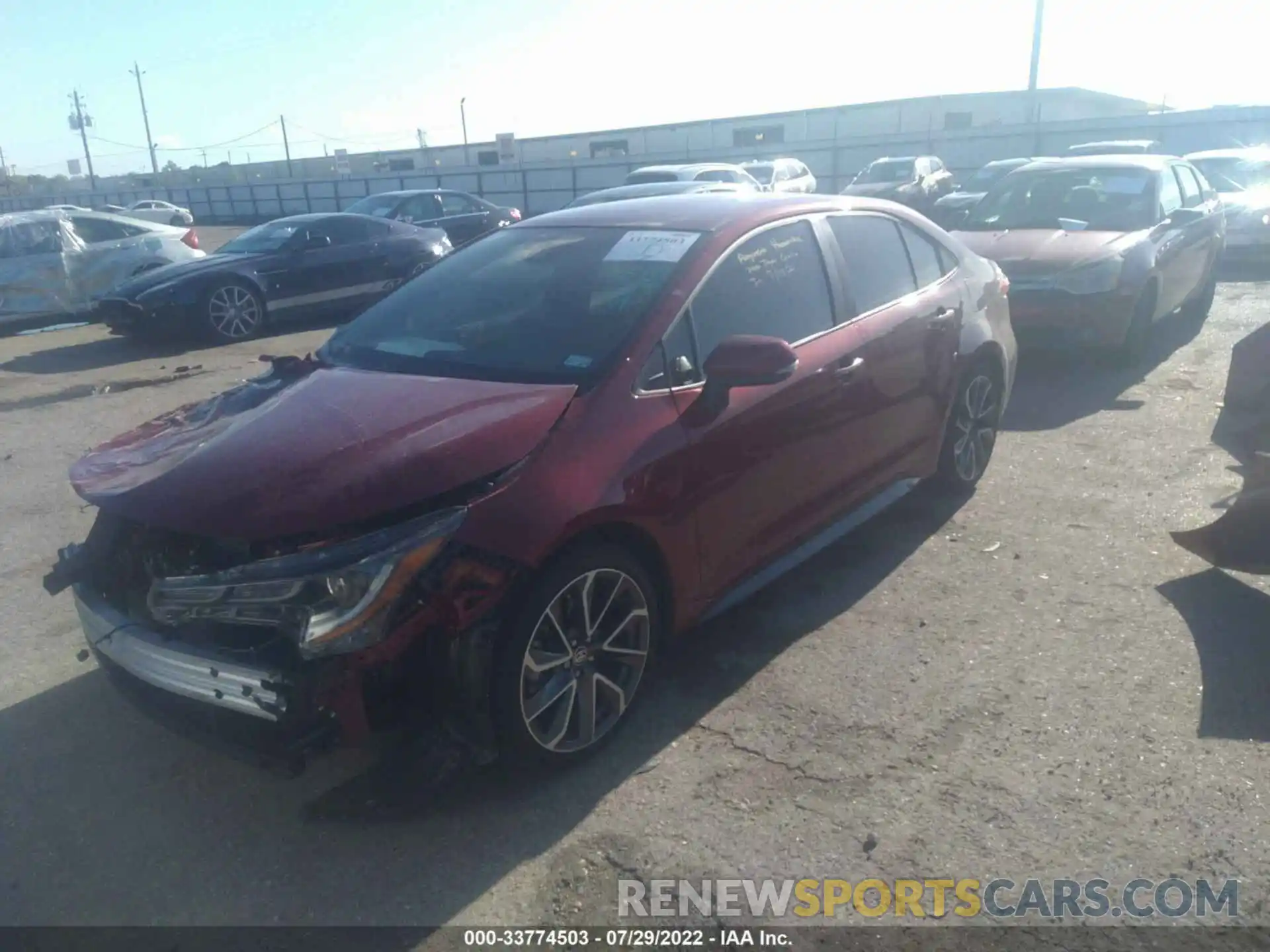 2 Photograph of a damaged car 5YFS4MCE5NP109000 TOYOTA COROLLA 2022