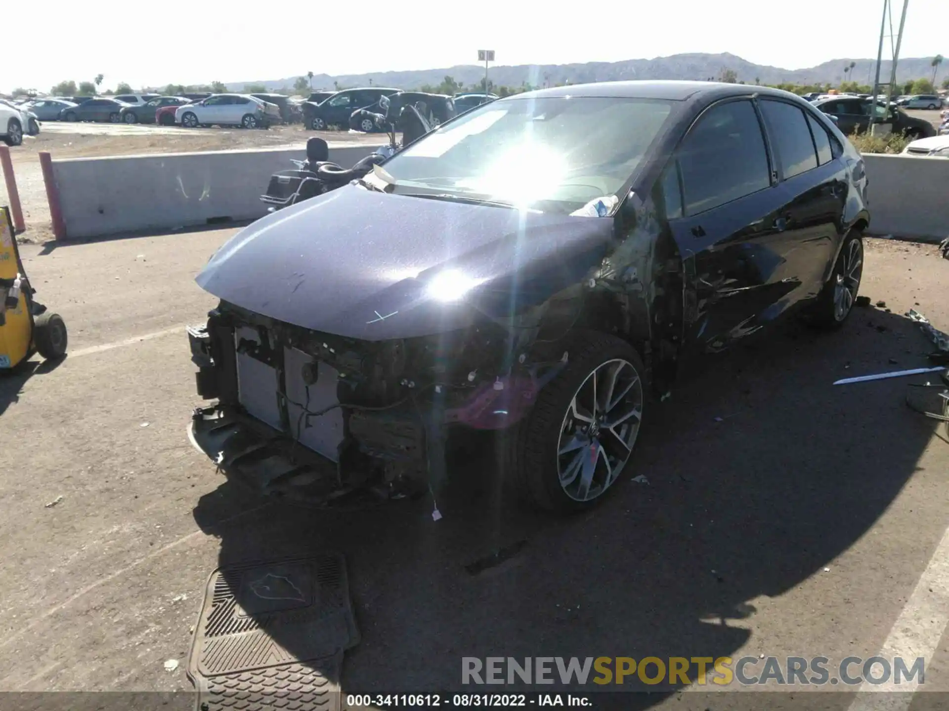 2 Photograph of a damaged car 5YFS4MCE5NP114407 TOYOTA COROLLA 2022