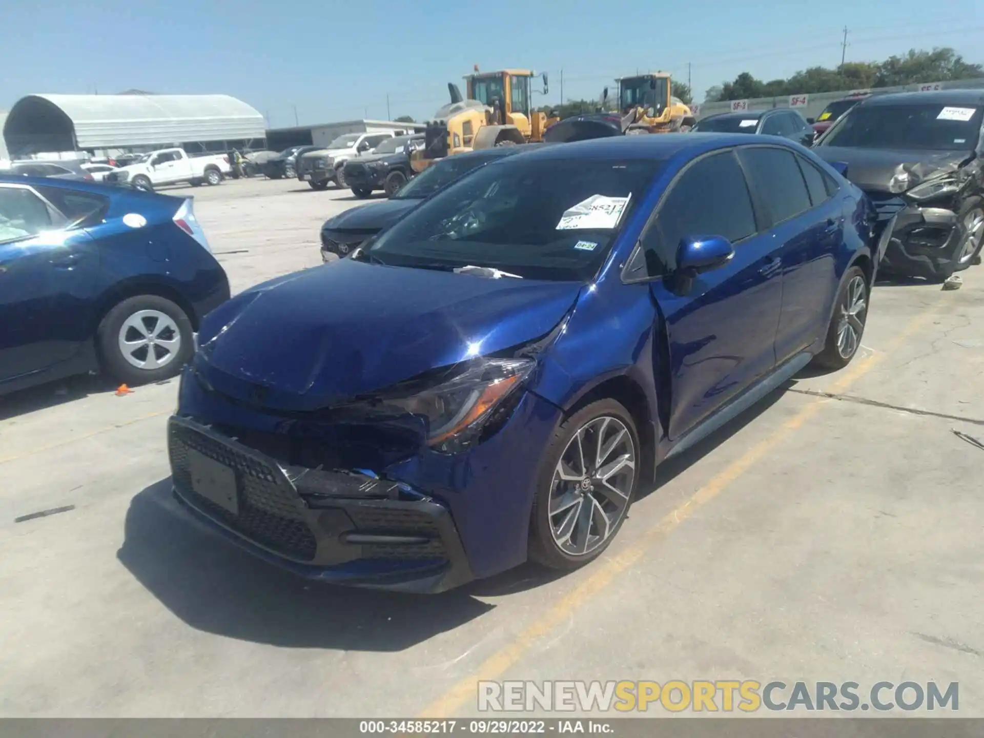 2 Photograph of a damaged car 5YFS4MCE5NP116691 TOYOTA COROLLA 2022