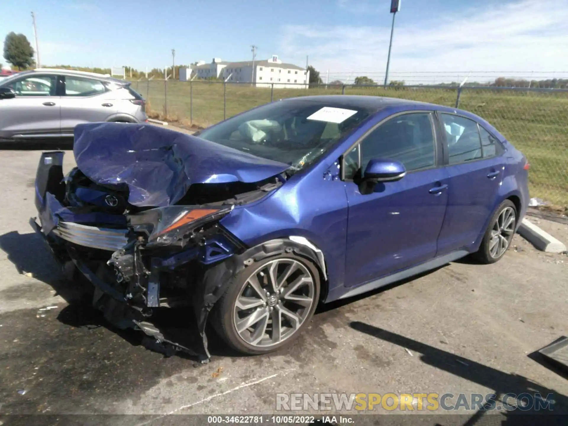 2 Photograph of a damaged car 5YFS4MCE5NP119512 TOYOTA COROLLA 2022