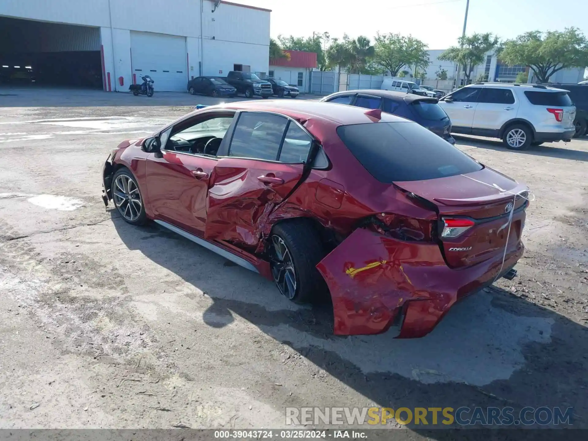 3 Photograph of a damaged car 5YFS4MCE5NP133541 TOYOTA COROLLA 2022