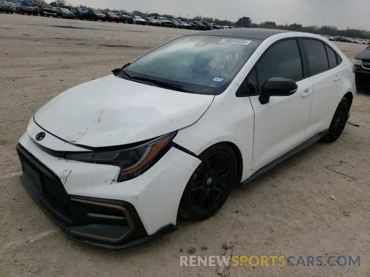 2 Photograph of a damaged car 5YFS4MCE6NP101343 TOYOTA COROLLA 2022