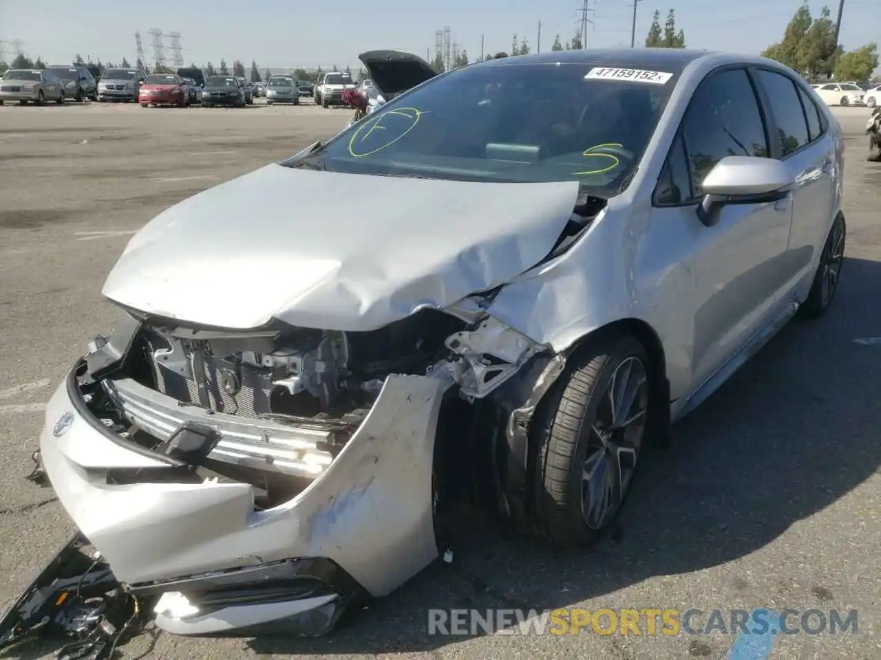 2 Photograph of a damaged car 5YFS4MCE6NP102380 TOYOTA COROLLA 2022