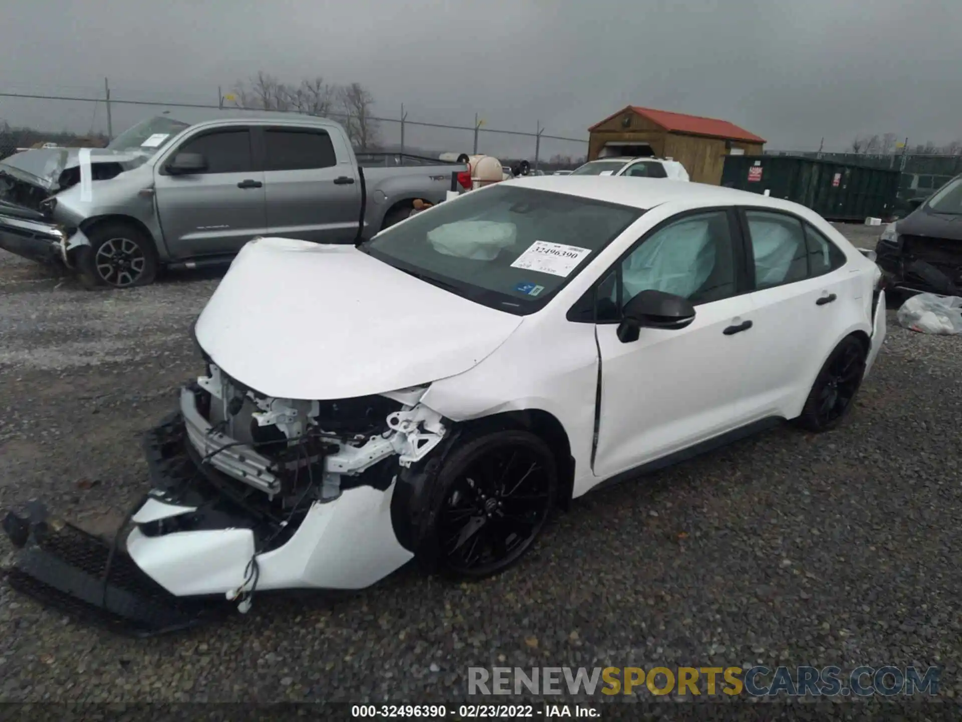 2 Photograph of a damaged car 5YFS4MCE6NP103822 TOYOTA COROLLA 2022