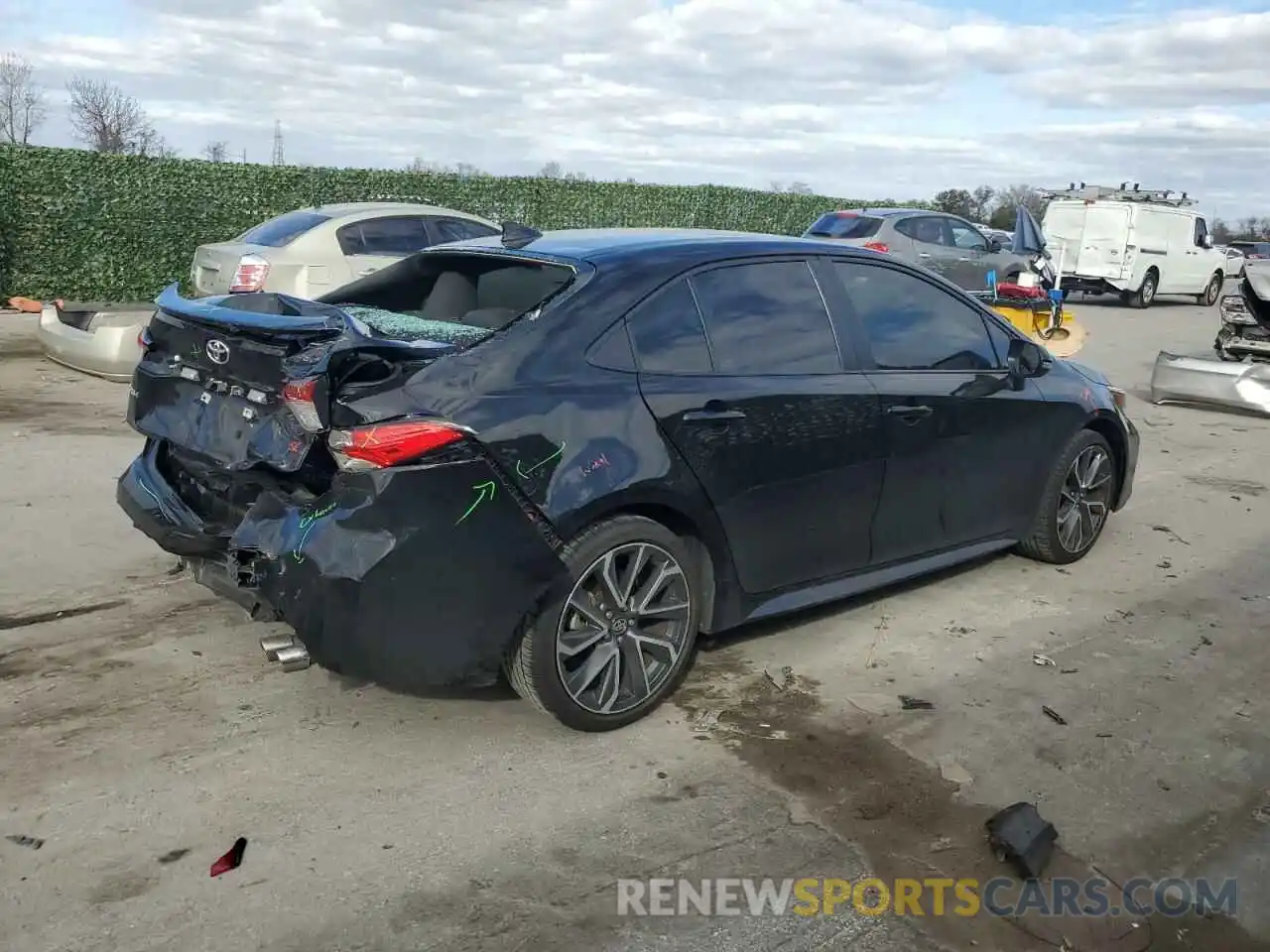 3 Photograph of a damaged car 5YFS4MCE6NP107093 TOYOTA COROLLA 2022