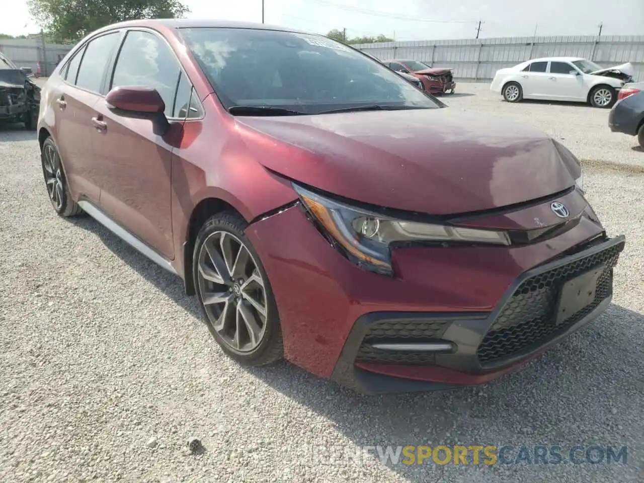 1 Photograph of a damaged car 5YFS4MCE6NP107854 TOYOTA COROLLA 2022