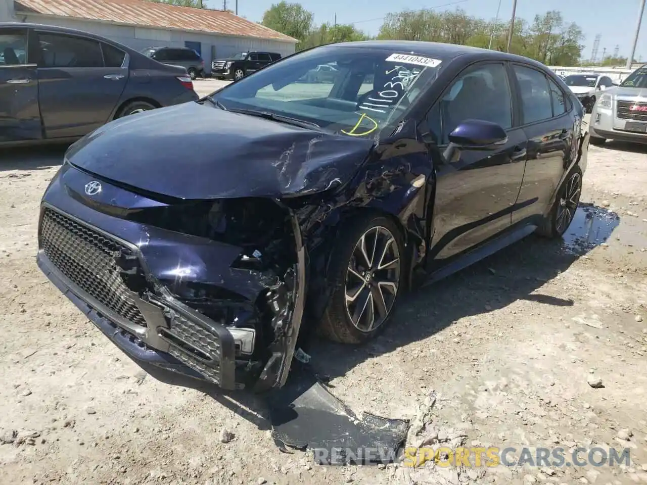 2 Photograph of a damaged car 5YFS4MCE6NP111032 TOYOTA COROLLA 2022