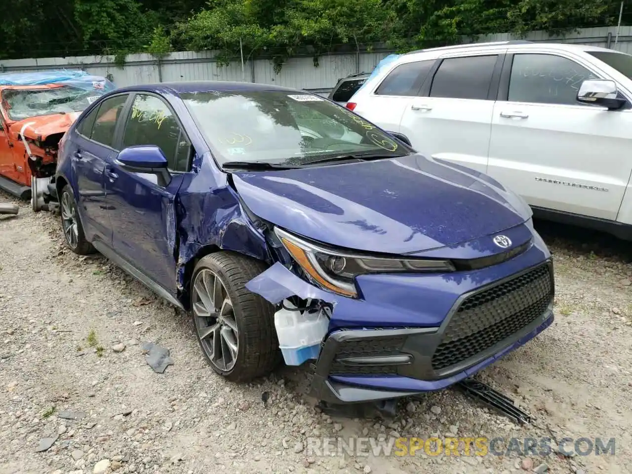 1 Photograph of a damaged car 5YFS4MCE6NP116148 TOYOTA COROLLA 2022