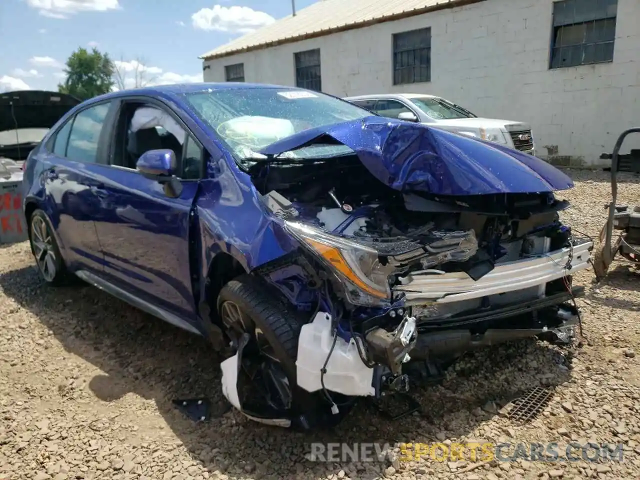 1 Photograph of a damaged car 5YFS4MCE6NP116361 TOYOTA COROLLA 2022