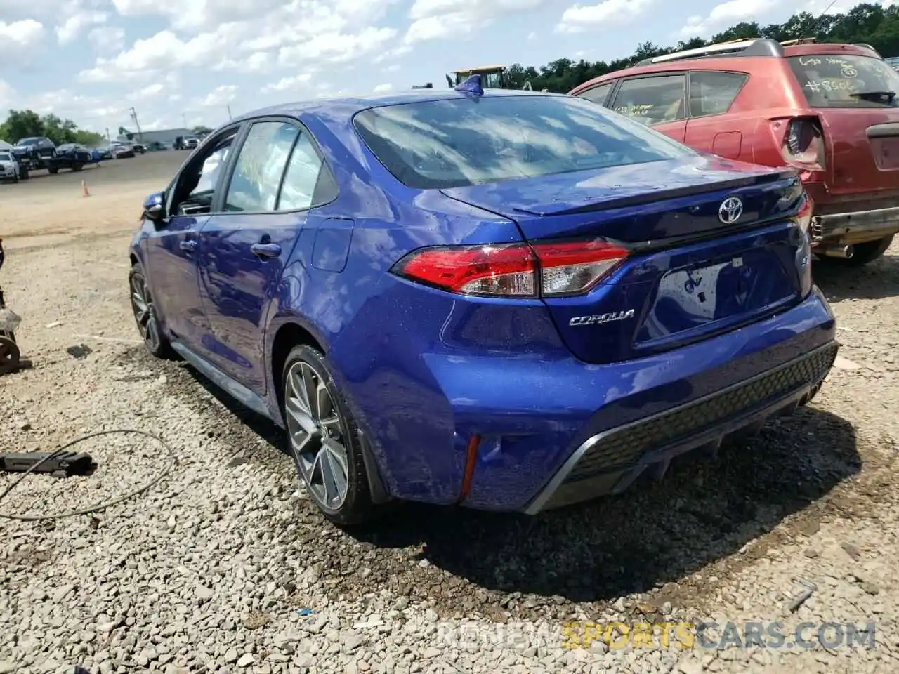 3 Photograph of a damaged car 5YFS4MCE6NP116361 TOYOTA COROLLA 2022