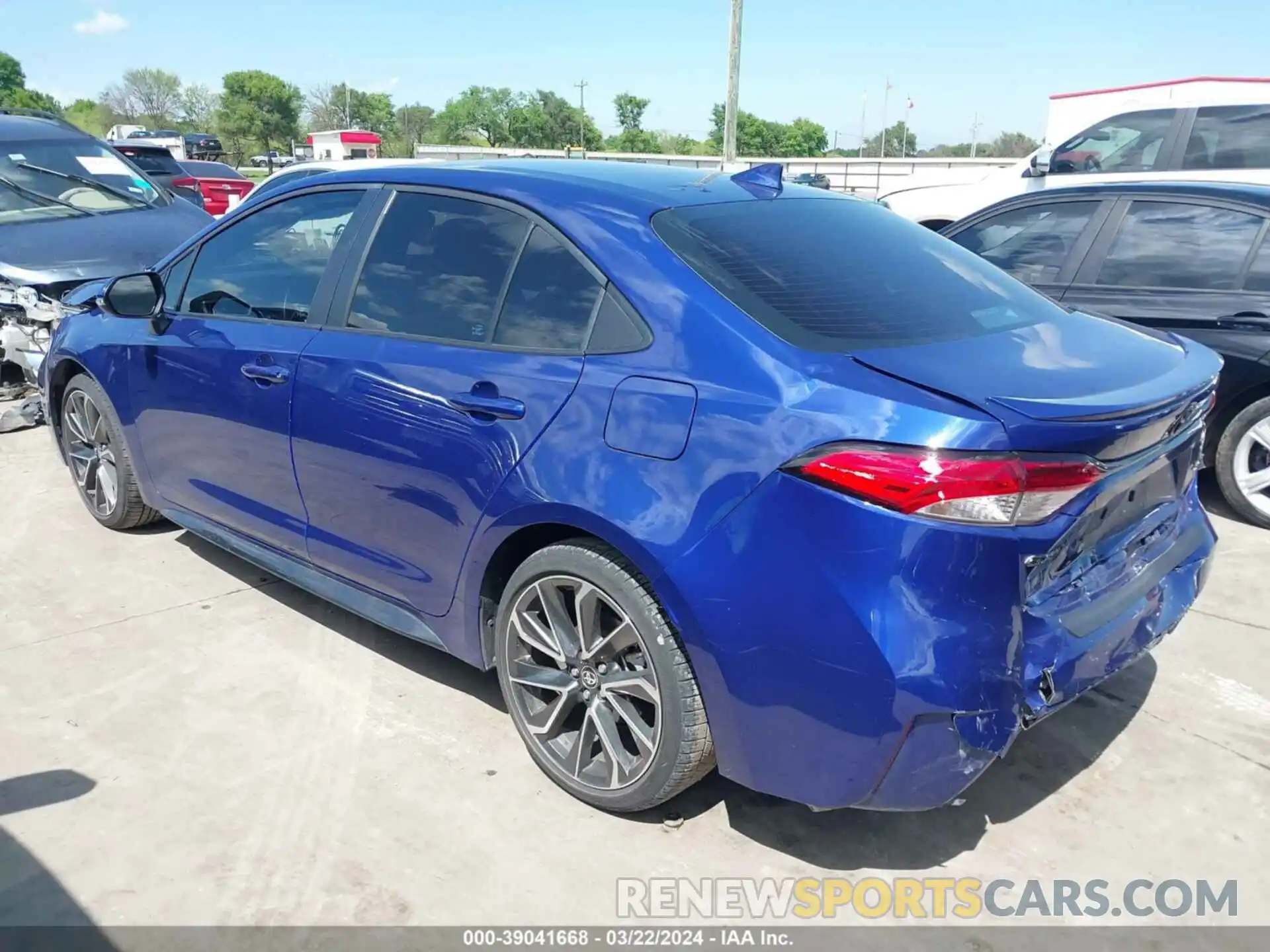 3 Photograph of a damaged car 5YFS4MCE6NP129238 TOYOTA COROLLA 2022