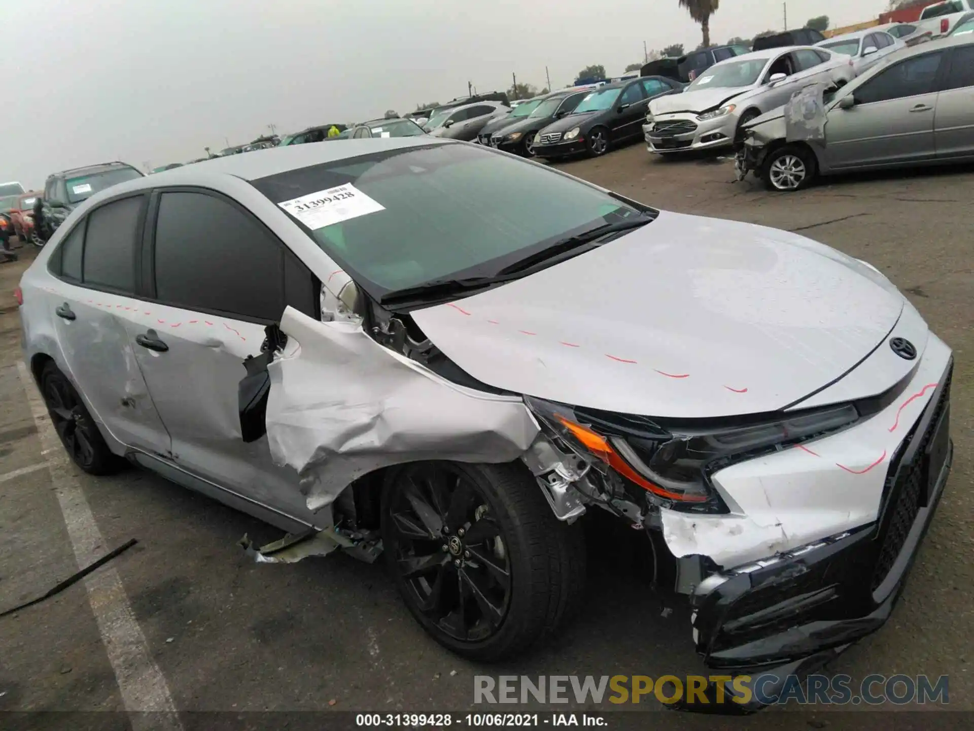 6 Photograph of a damaged car 5YFS4MCE7NP098646 TOYOTA COROLLA 2022