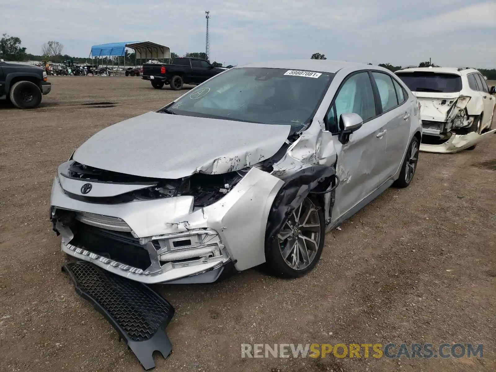 2 Photograph of a damaged car 5YFS4MCE7NP099196 TOYOTA COROLLA 2022