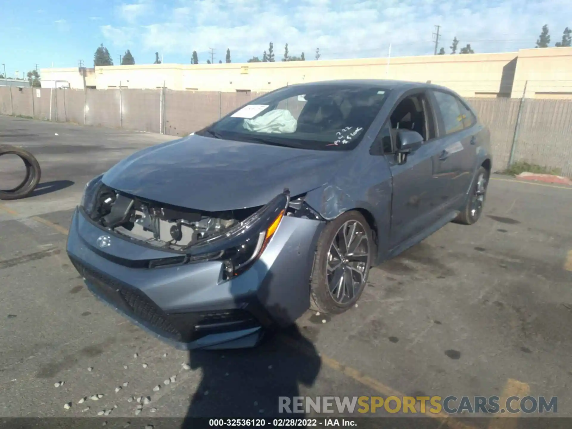 2 Photograph of a damaged car 5YFS4MCE7NP102923 TOYOTA COROLLA 2022