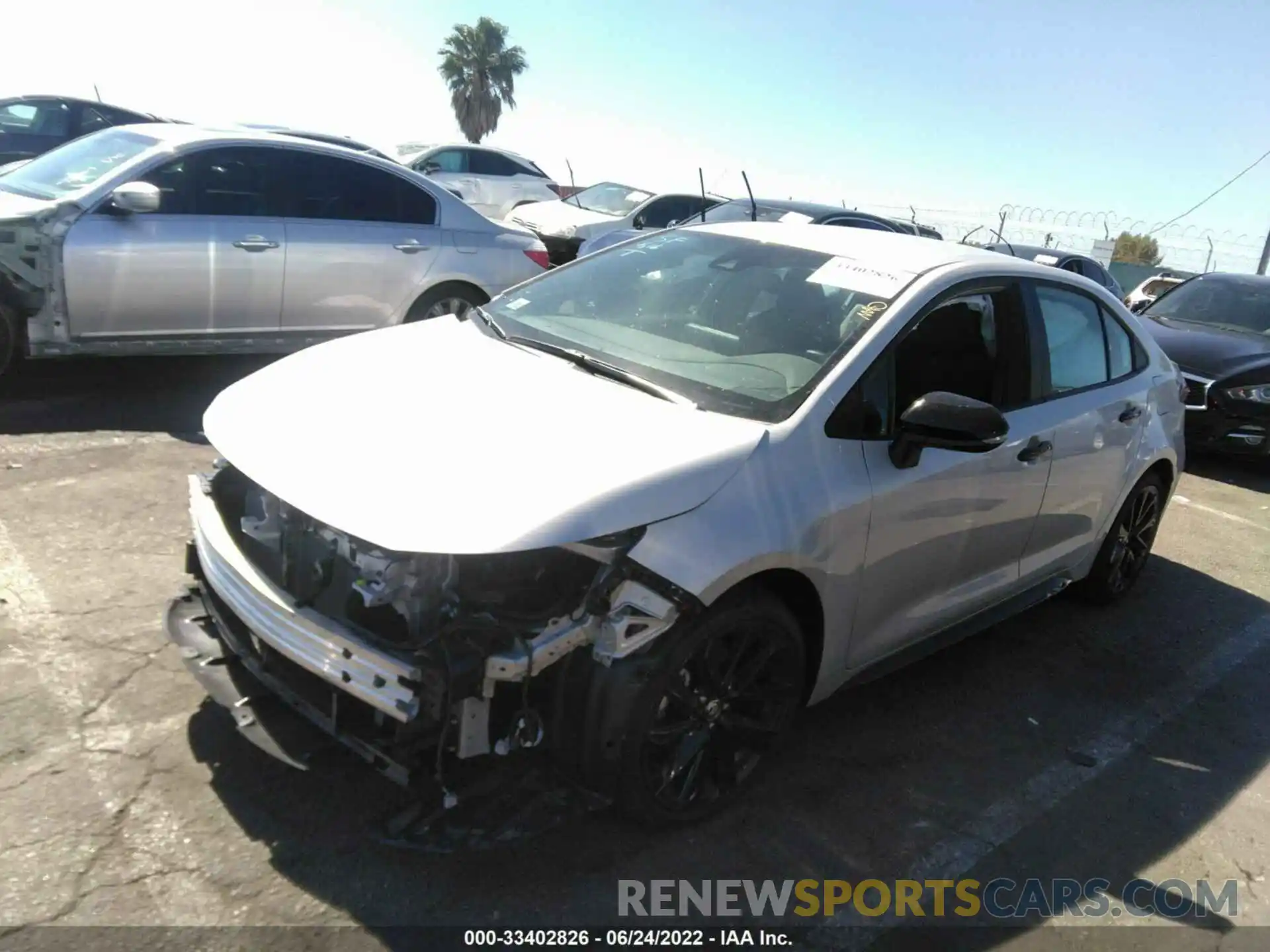 2 Photograph of a damaged car 5YFS4MCE7NP103392 TOYOTA COROLLA 2022